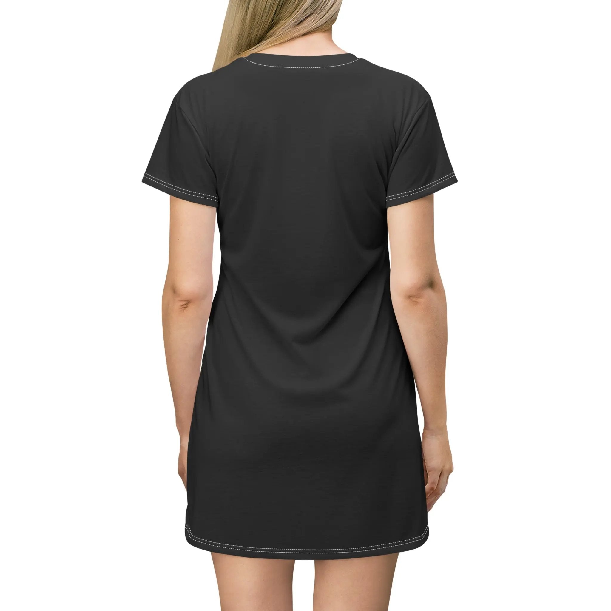 woman shirt dress | a woman wearing a black shirt dress