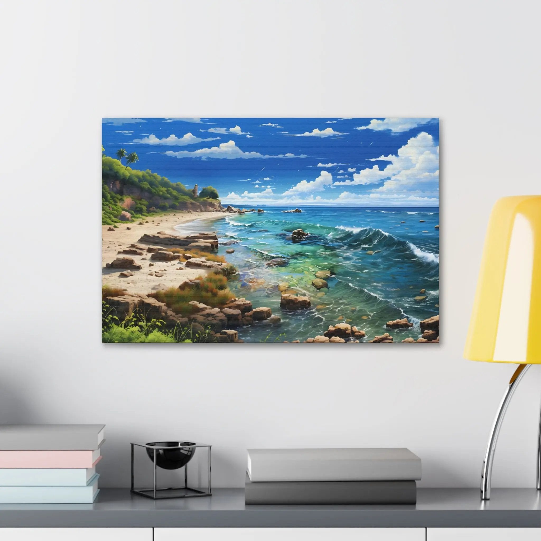 Canvas Gallery Wraps | Beach Seaside Landscape | Home Decor