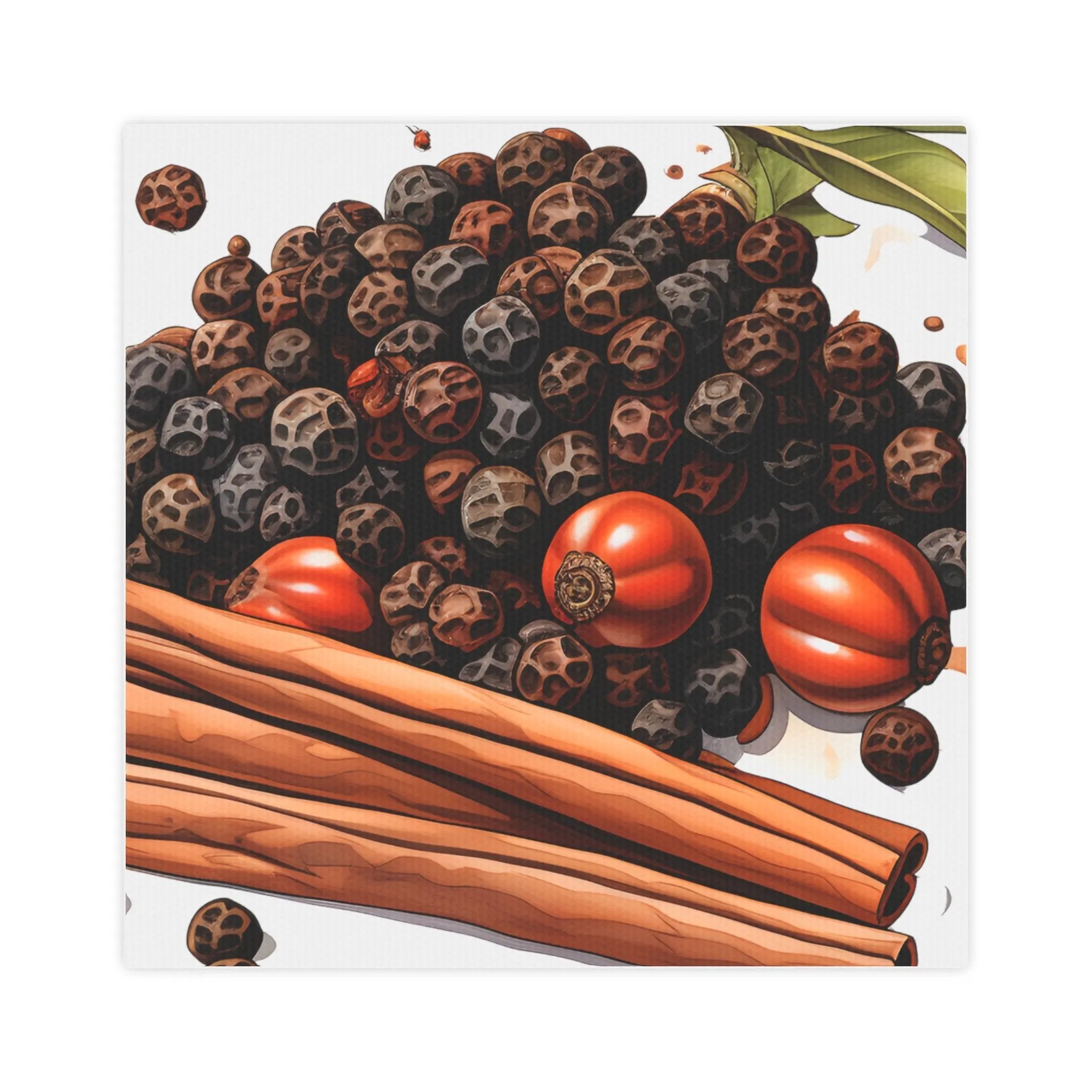 Canvas Gallery Wraps | a painting of a bunch of berries and cinnamon