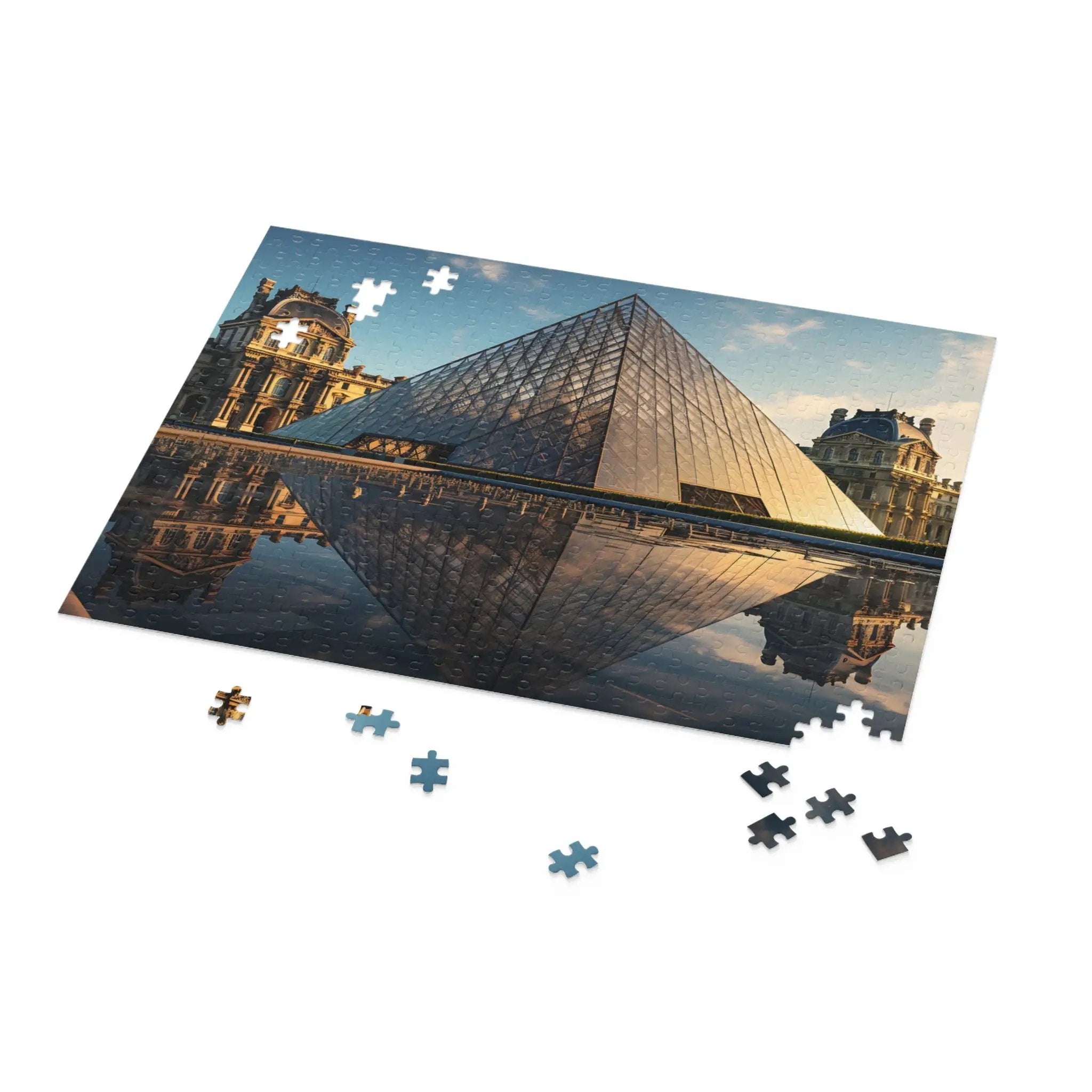 Jigsaw Puzzle | a puzzle piece with a picture of a pyramid