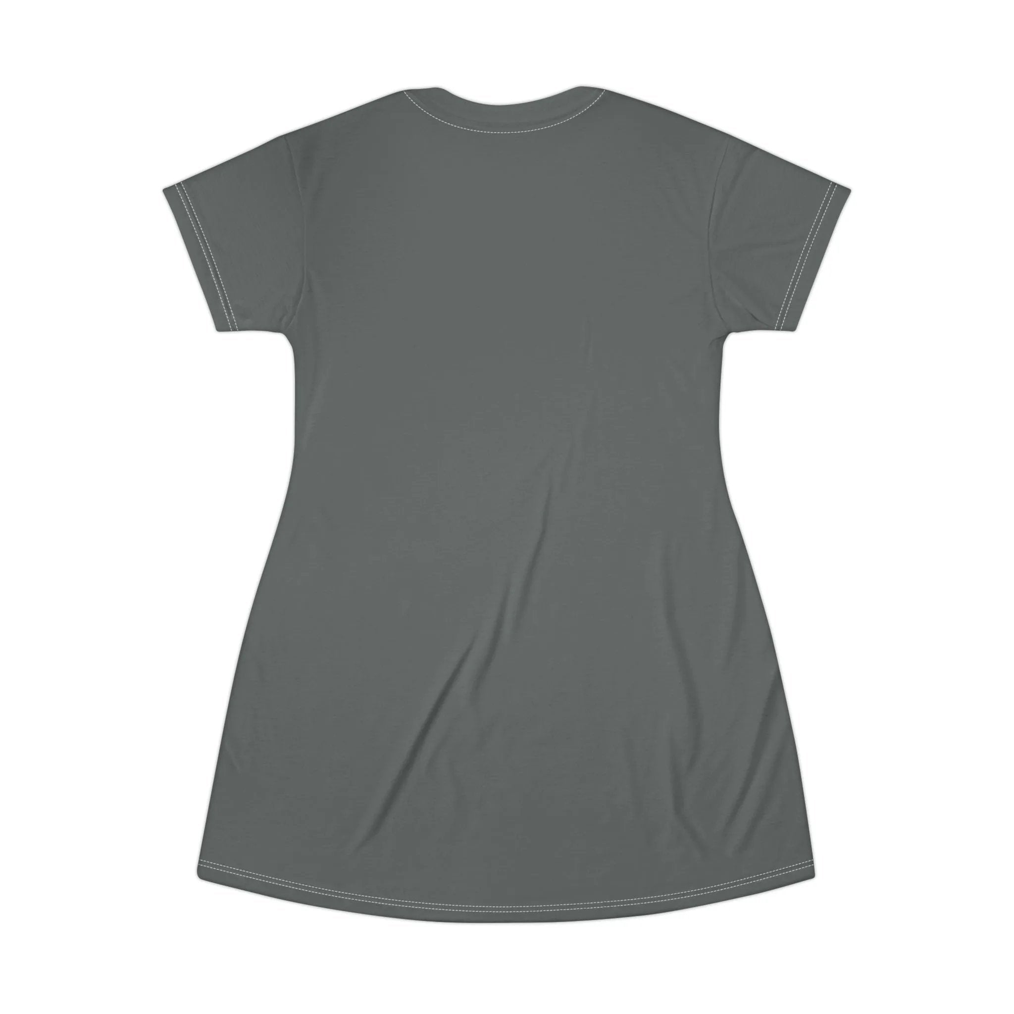 woman shirt dress | a women's grey t - shirt with short sleeves