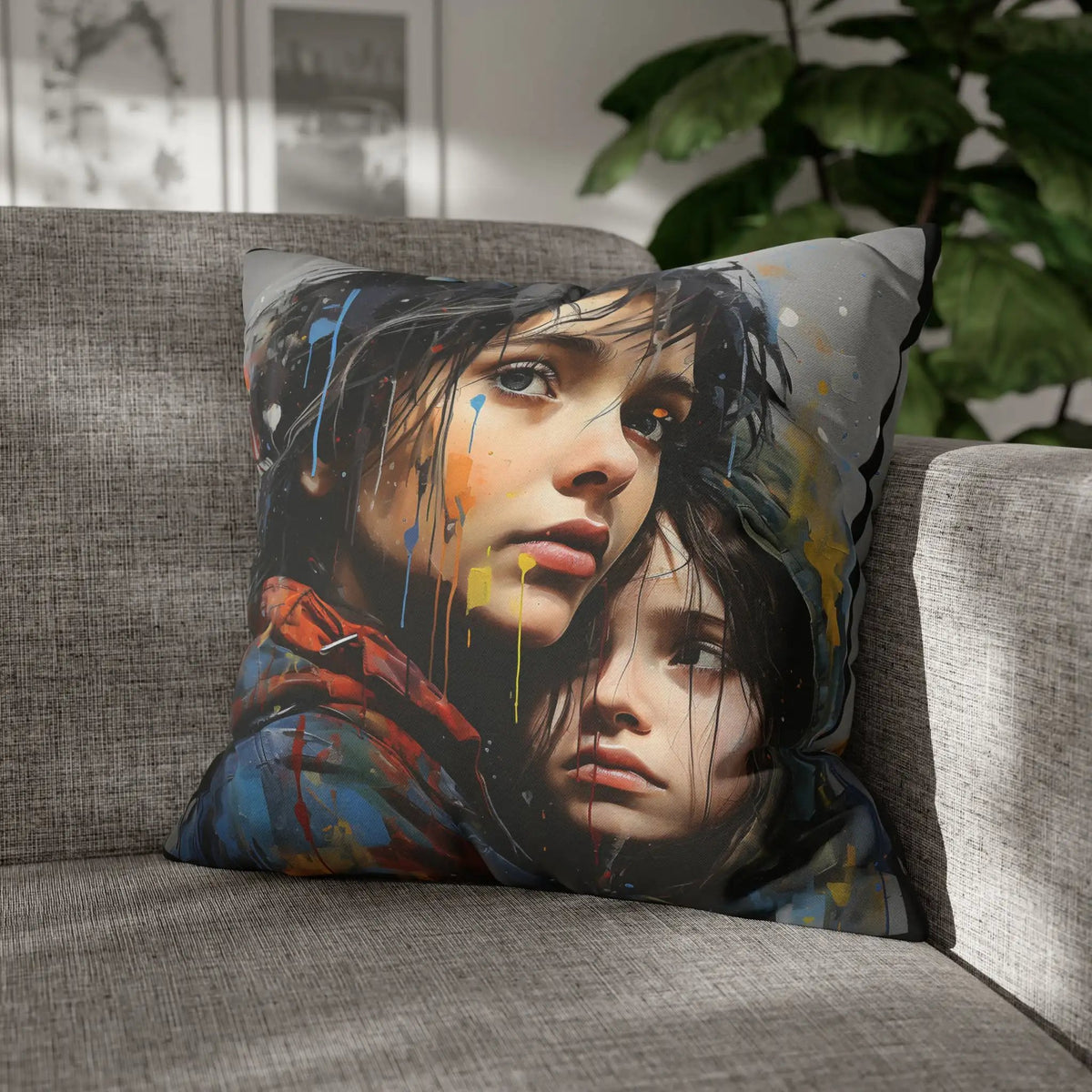 Pillow Covers | Vibrant Faces | Square Pillow Case