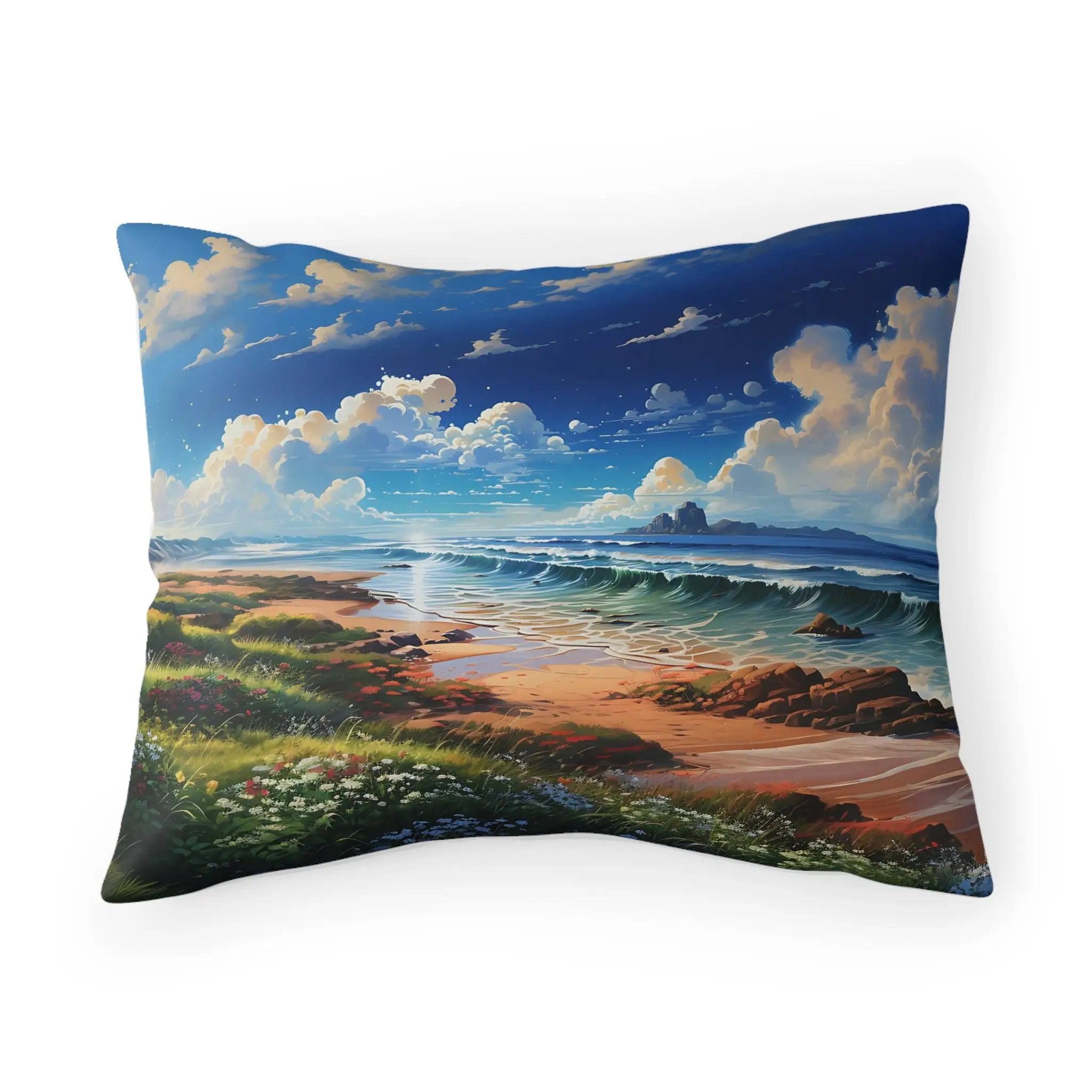 Pillow Sham | Sea Beach Landscape | Avatar Style | Cushion Cover | Pillowcase | Pillow Slip | Pillow Cover