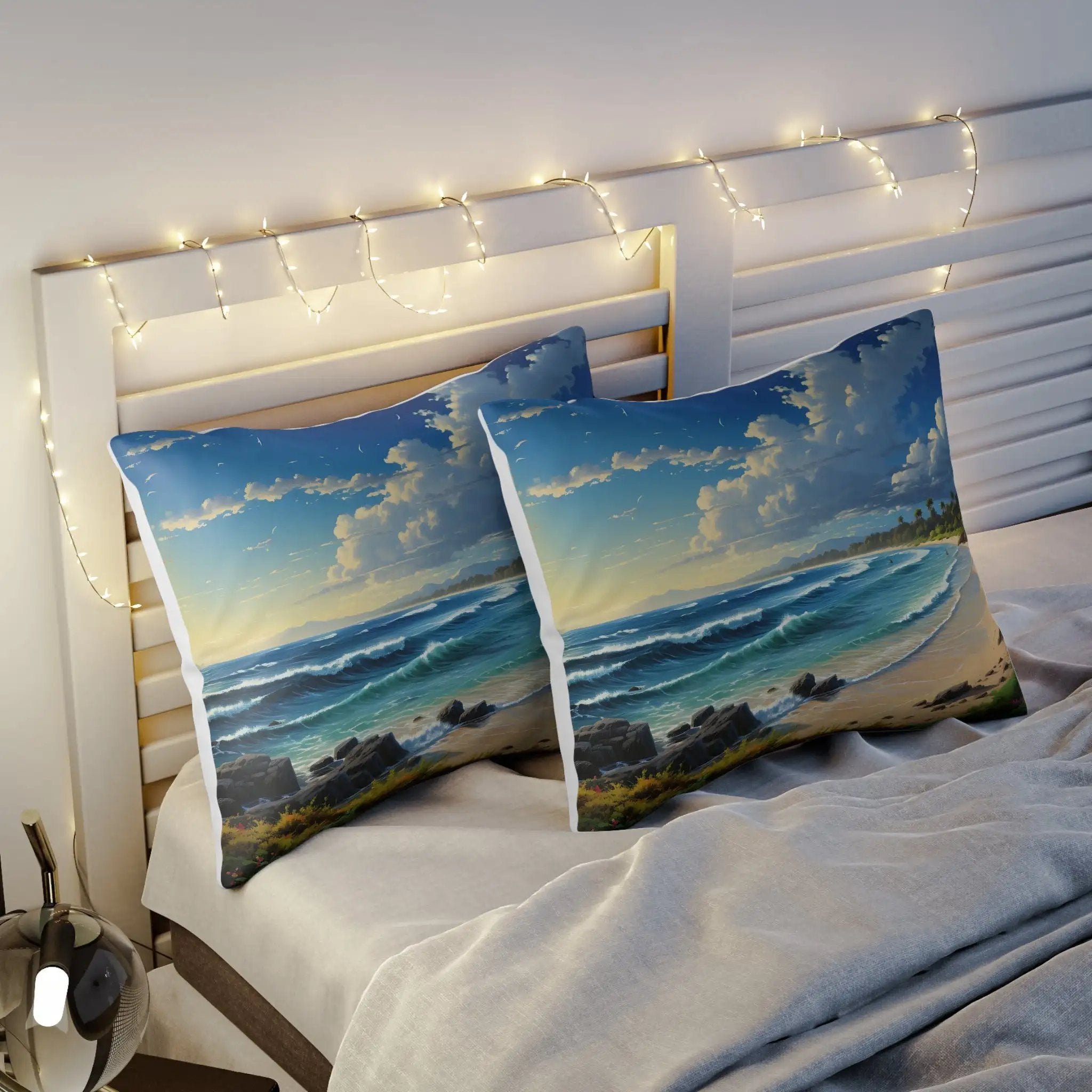 Pillow Sham | Sea Beach Landscape | Avatar Style | Cushion Cover | Pillowcase | Pillow Slip | Pillow Cover