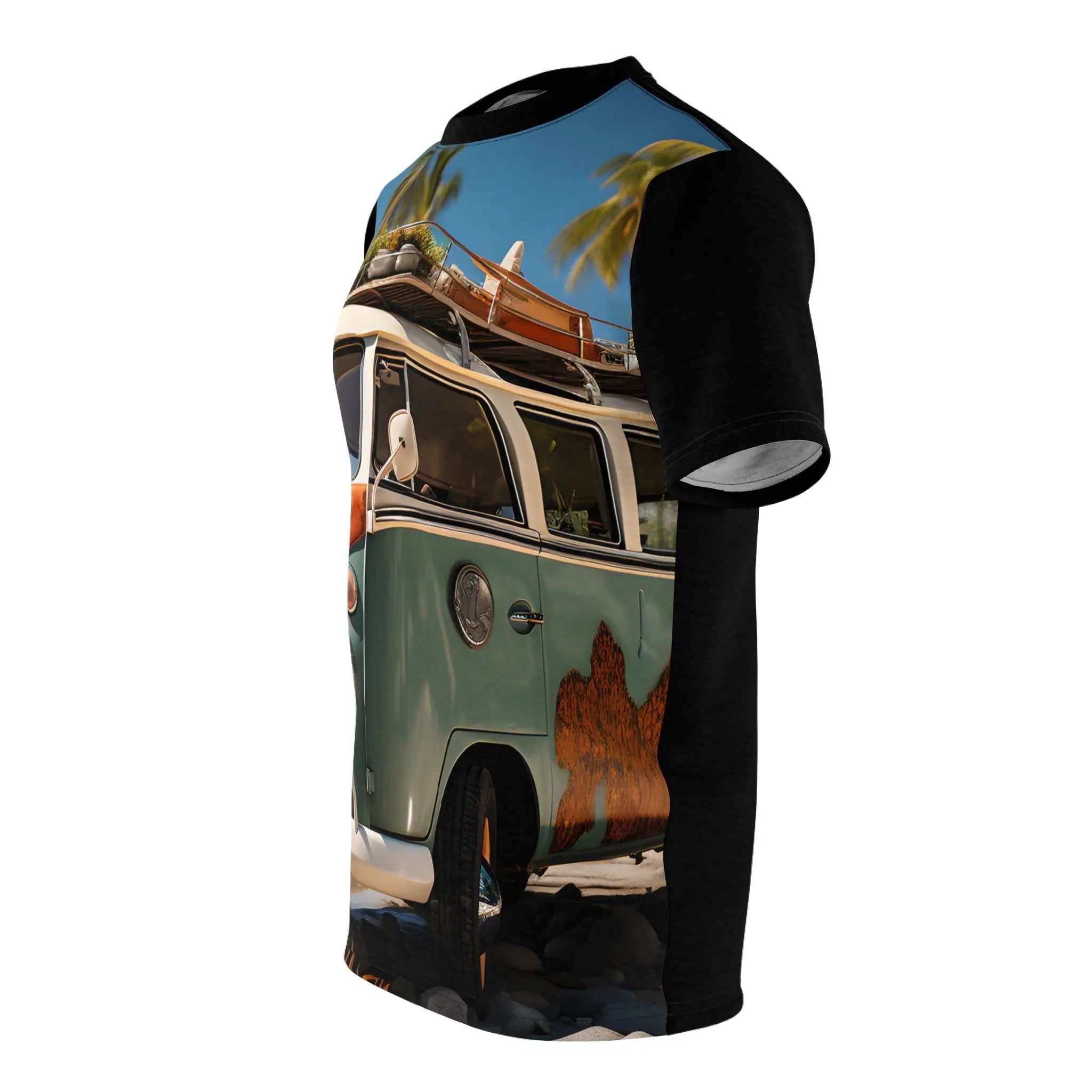 vintage shirt | a shirt with a vw bus painted on it