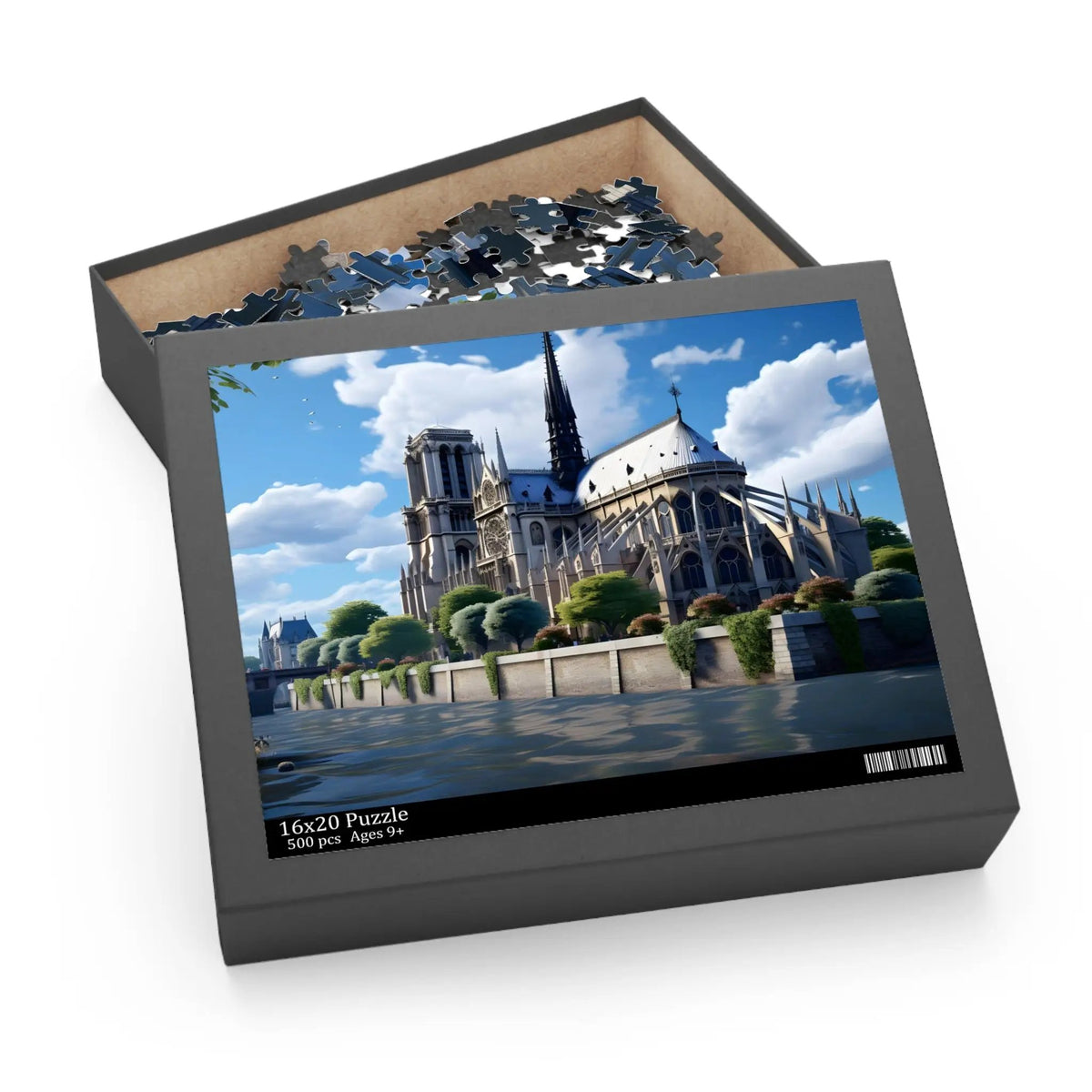 Jigsaw Puzzle | a puzzle box with a picture of a cathedral