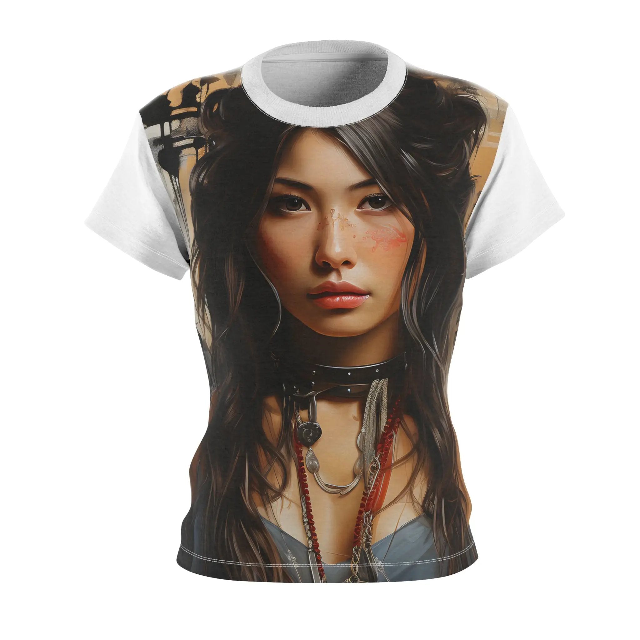 Women Tee | shirt with a picture of a woman's face