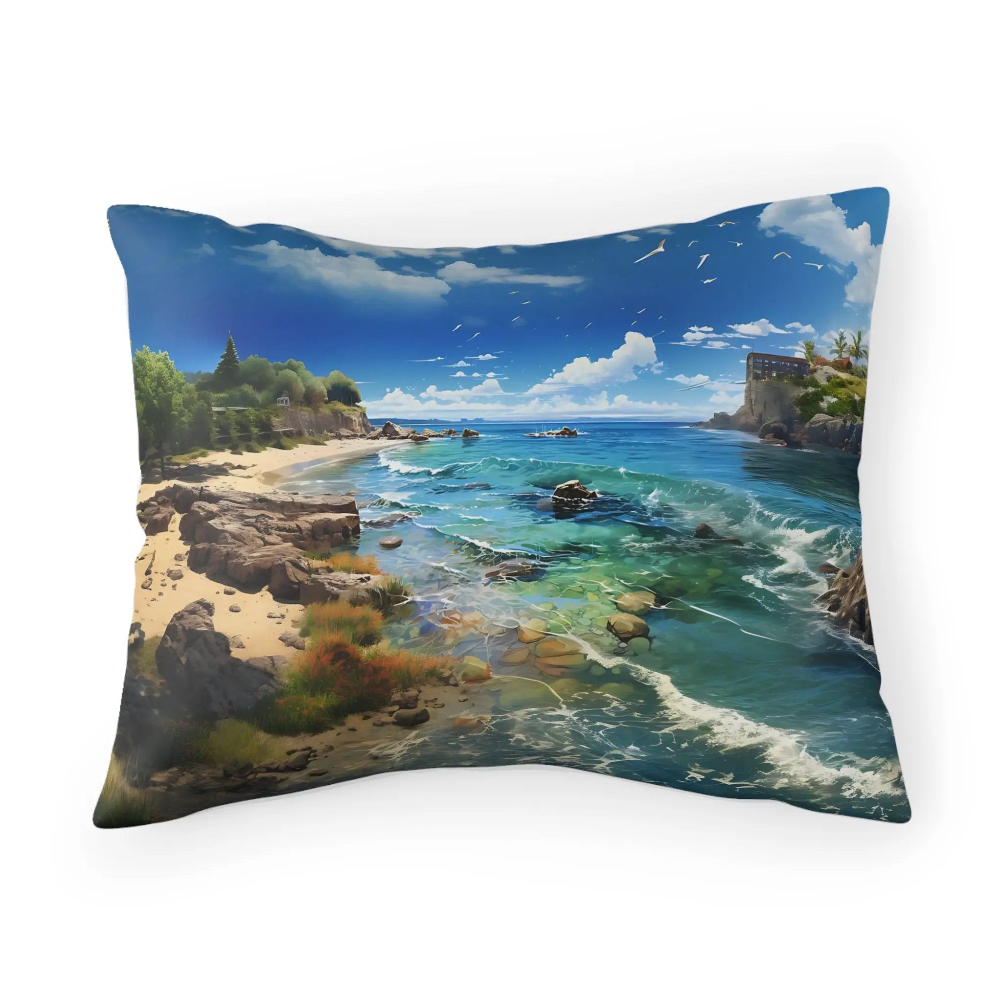 Pillow Sham | Sea Beach Landscape | Avatar Style | Cushion Cover | Pillowcase | Pillow Slip | Pillow Cover