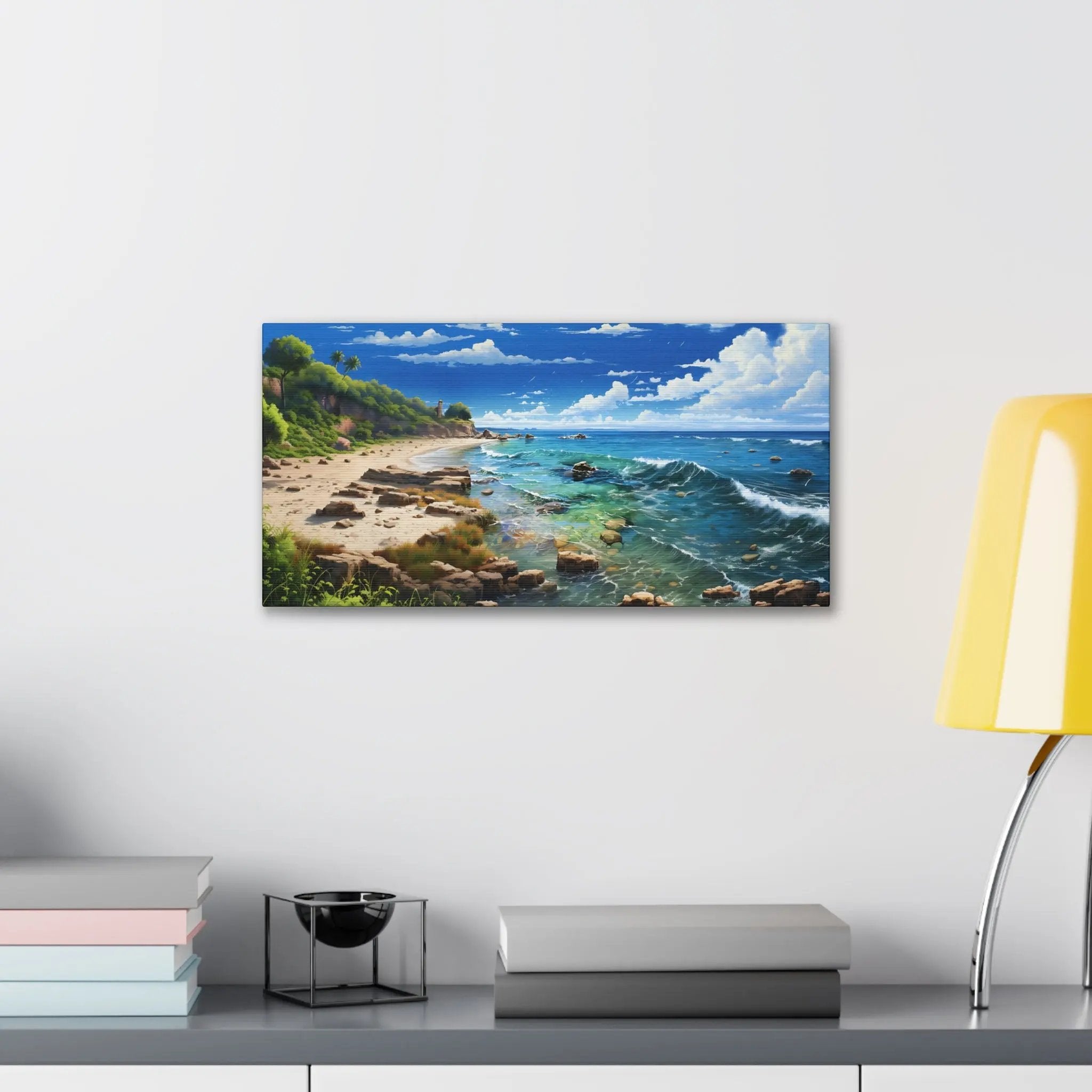 Canvas Gallery Wraps | Beach Seaside Landscape | Home Decor