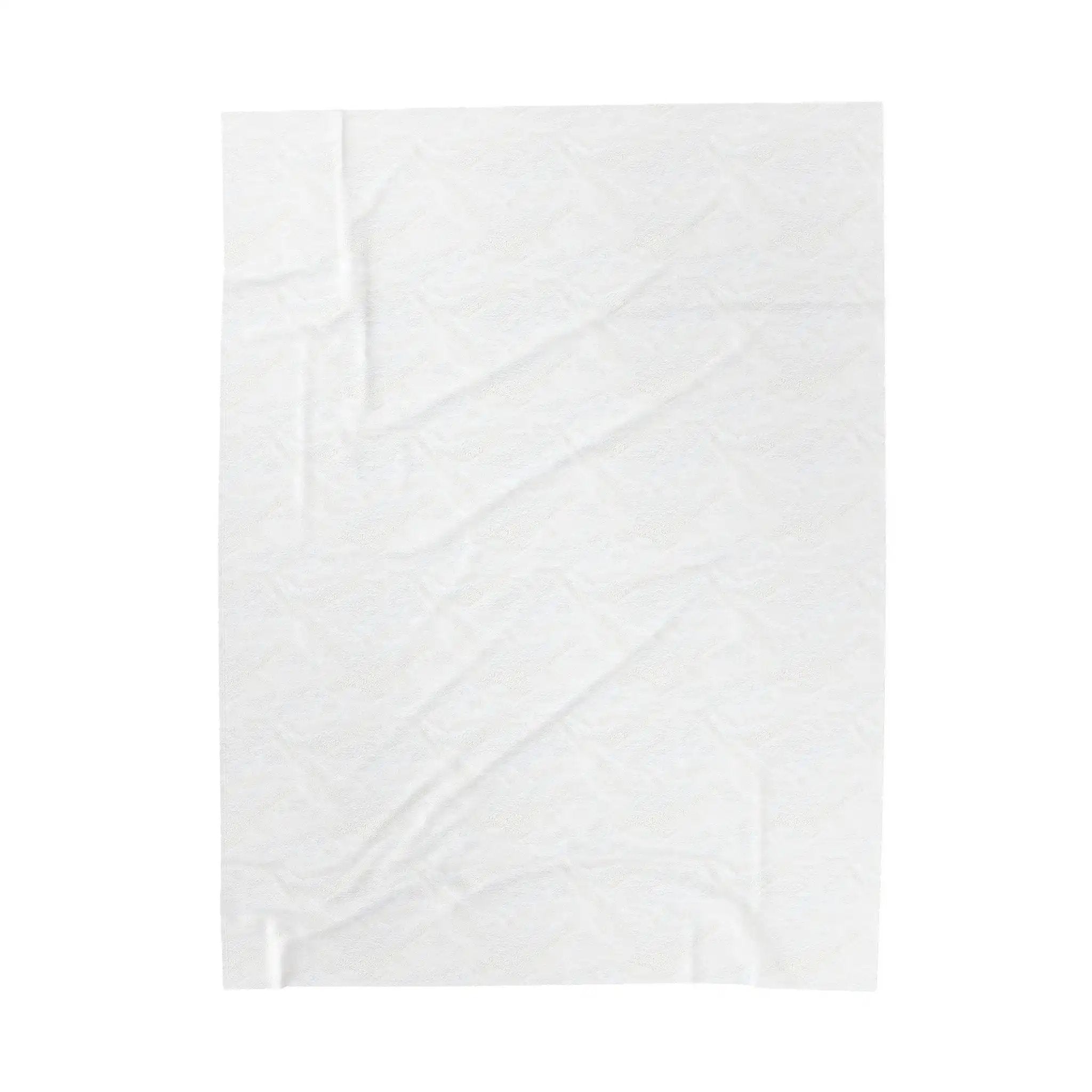 Plush Blanket | a piece of white paper on a white background