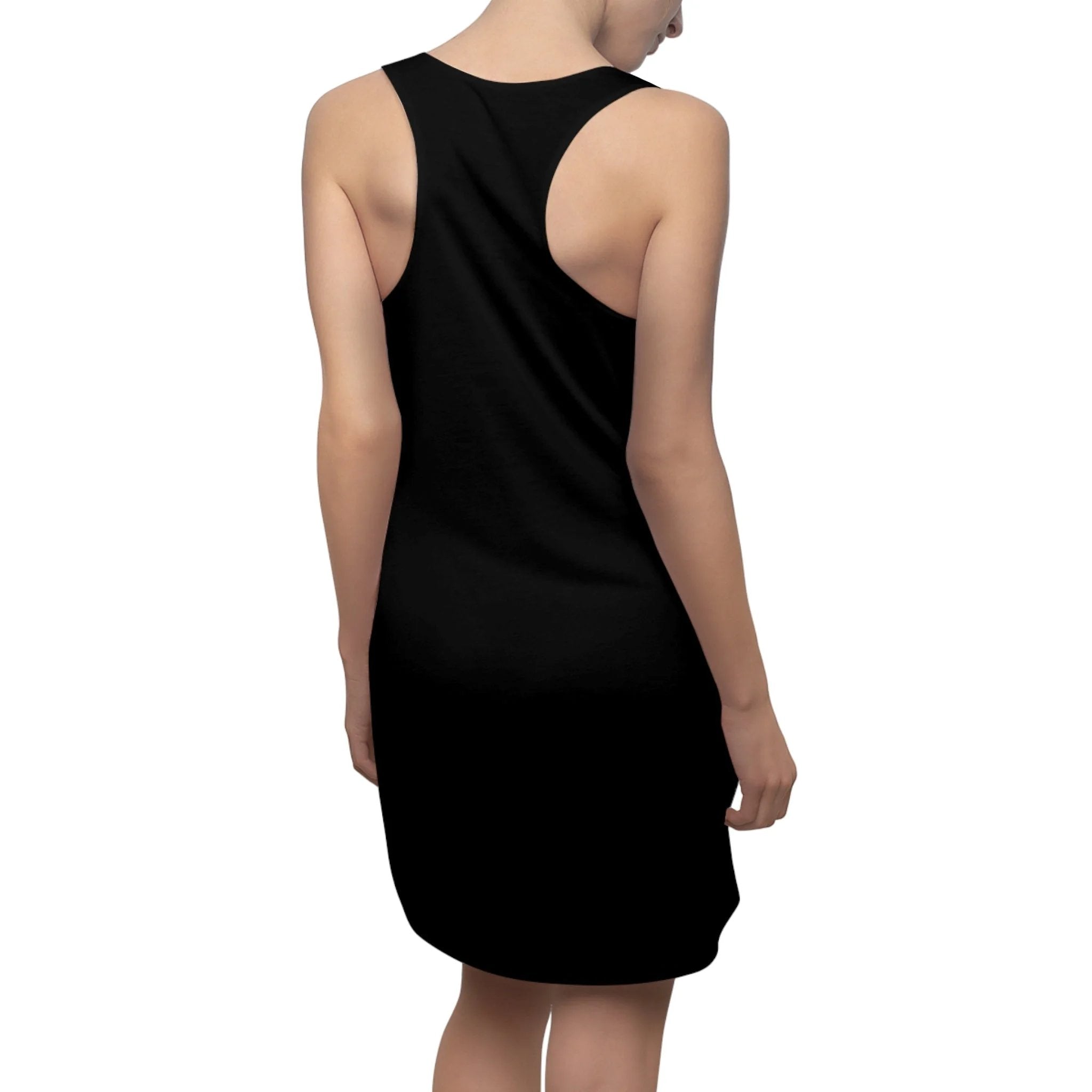 Woman summer dress | the back of a woman's black dress