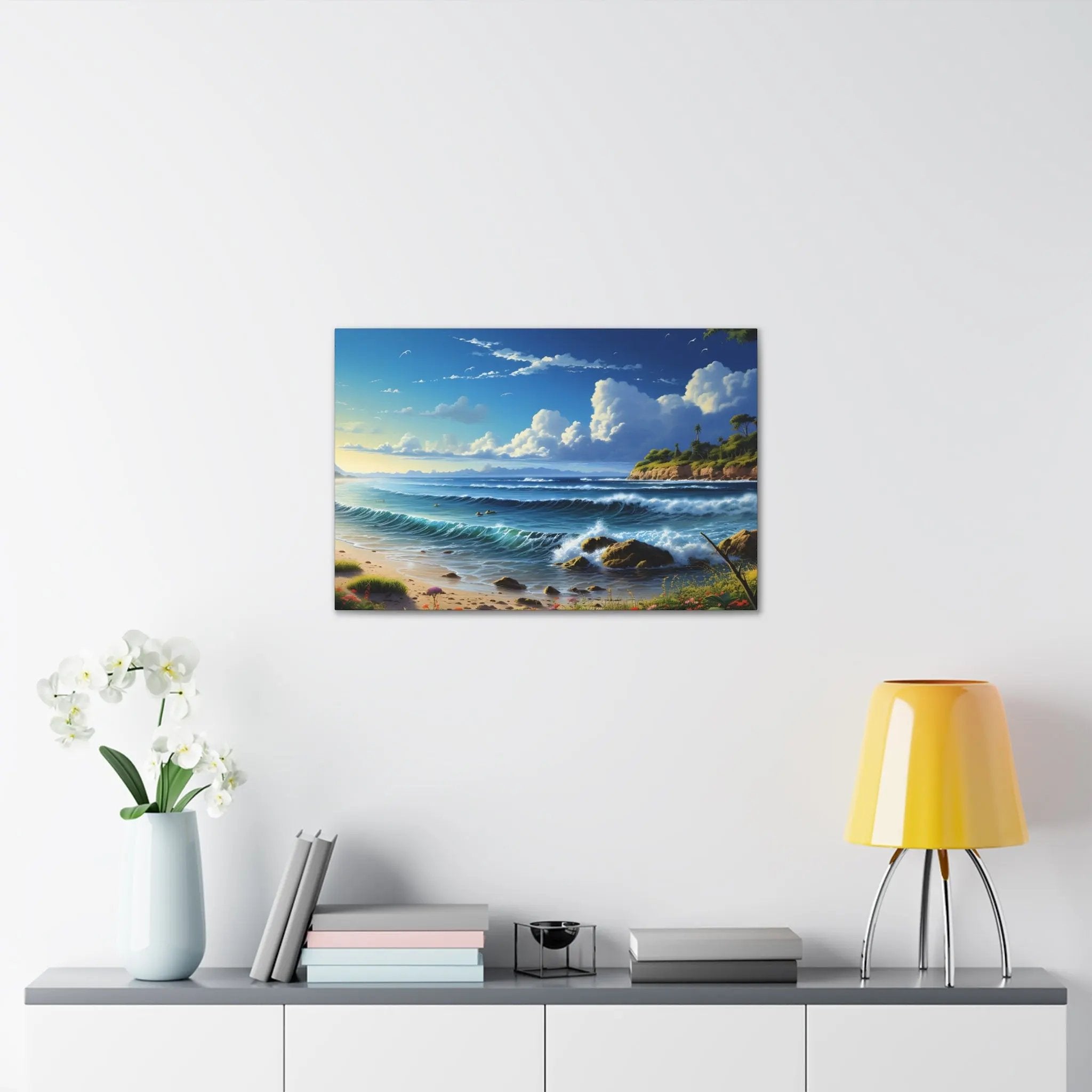 Canvas Gallery Wraps | Beach Seaside Landscape | Home Decor