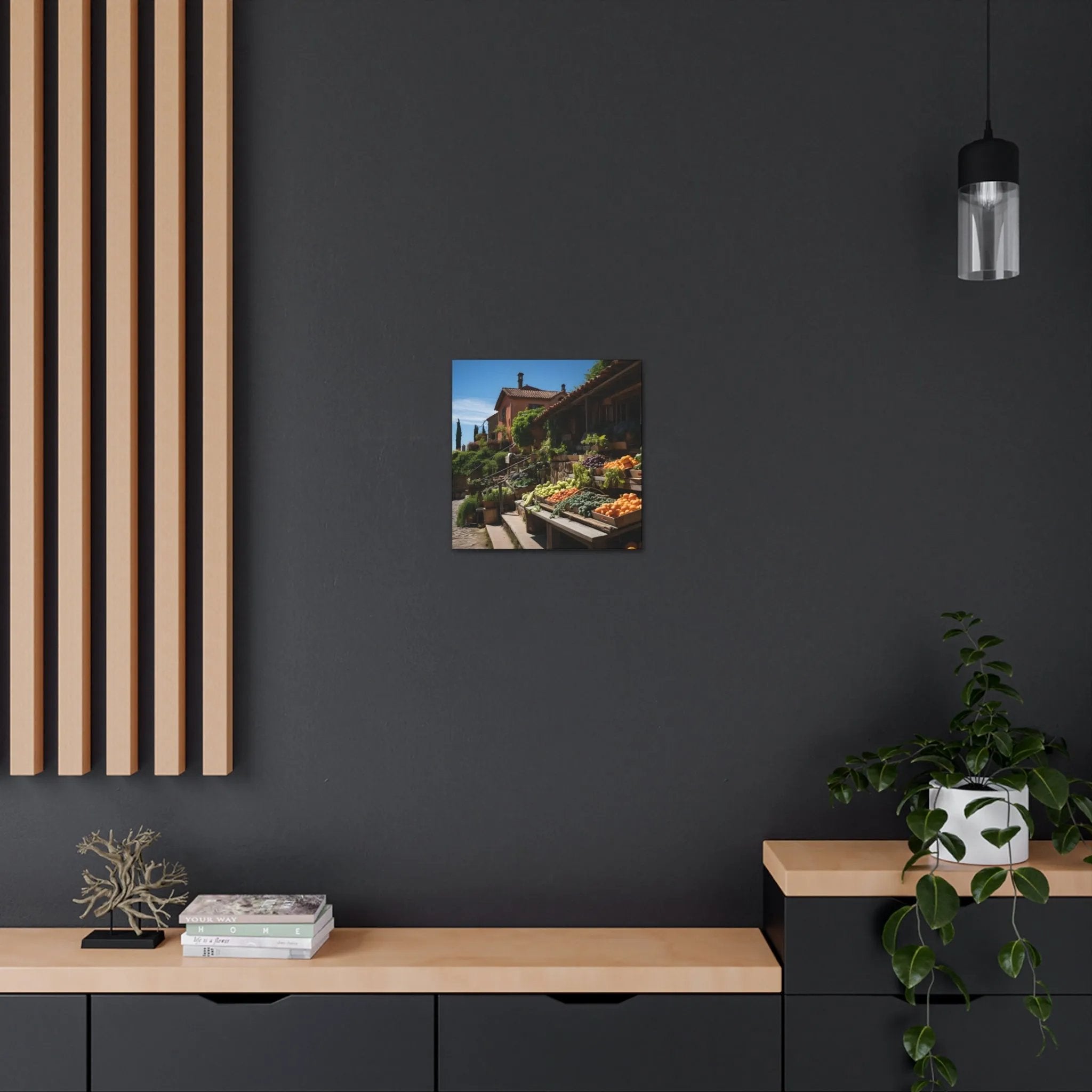 Canvas Gallery Wraps | a picture of a city street with a building in the background