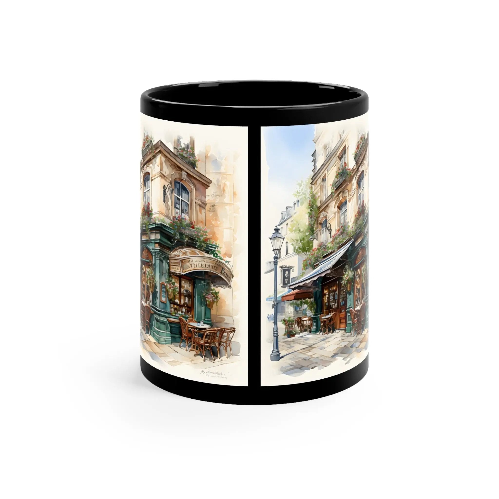 Mugs coffee | a coffee mug with a picture of a street corner