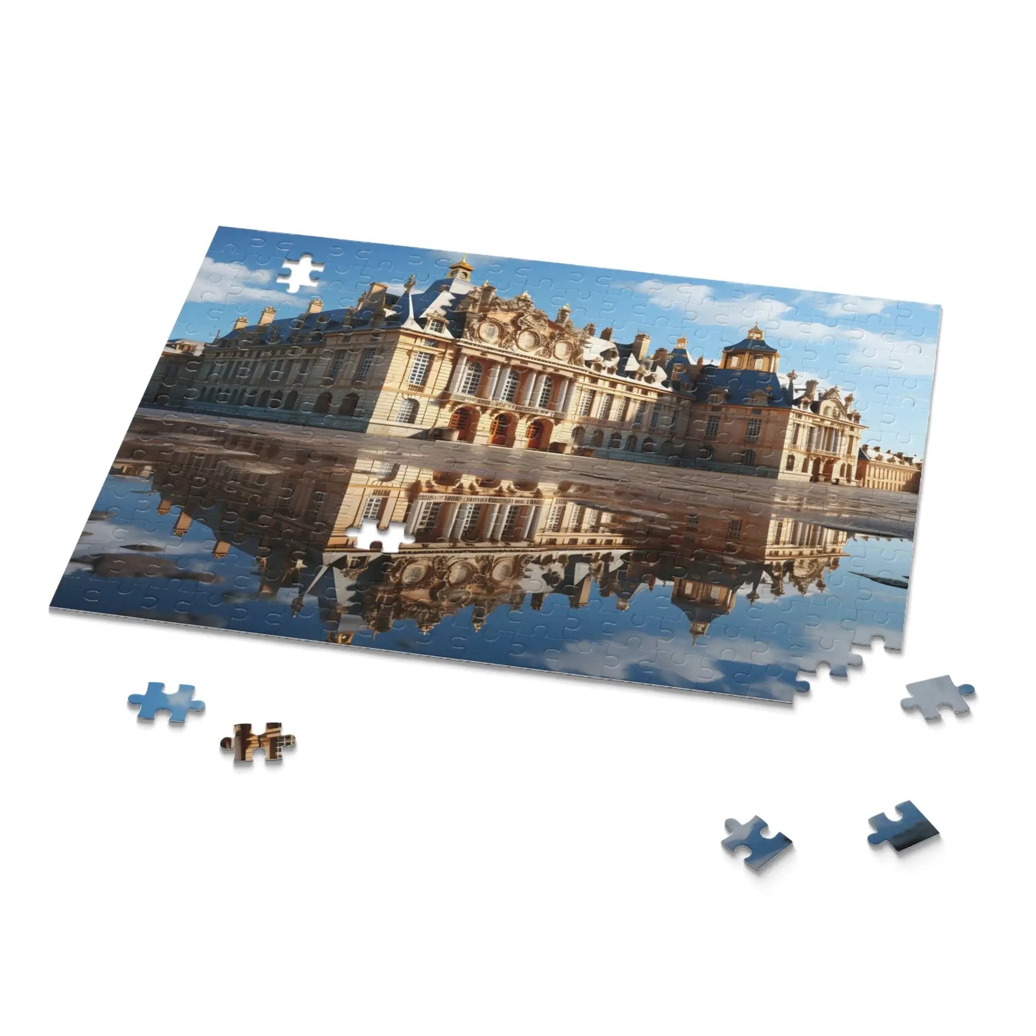 Jigsaw Puzzle | a jigsaw puzzle with a castle in the middle of it