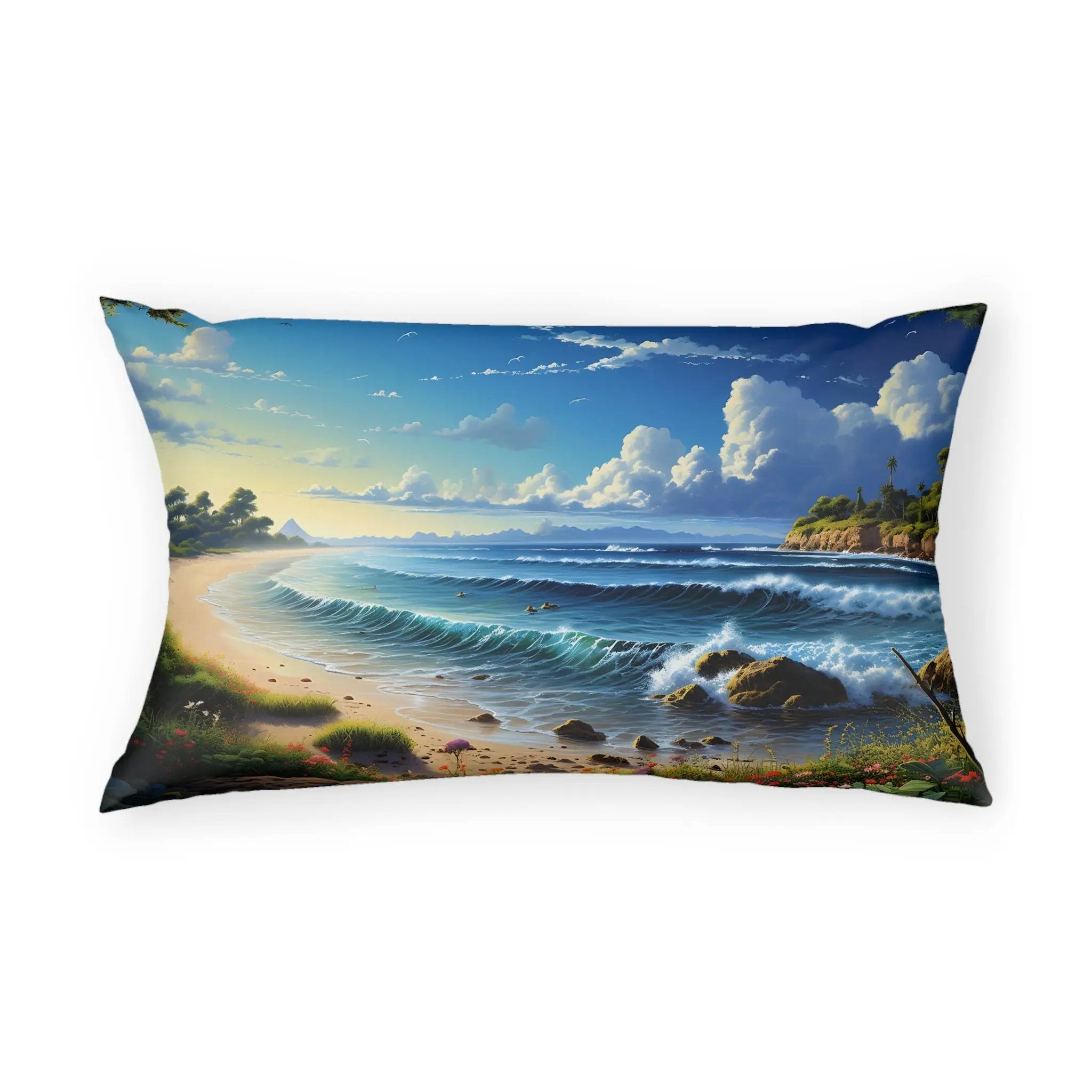 Pillow Sham | Sea Beach Landscape | Avatar Style | Cushion Cover | Pillowcase | Pillow Slip | Pillow Cover