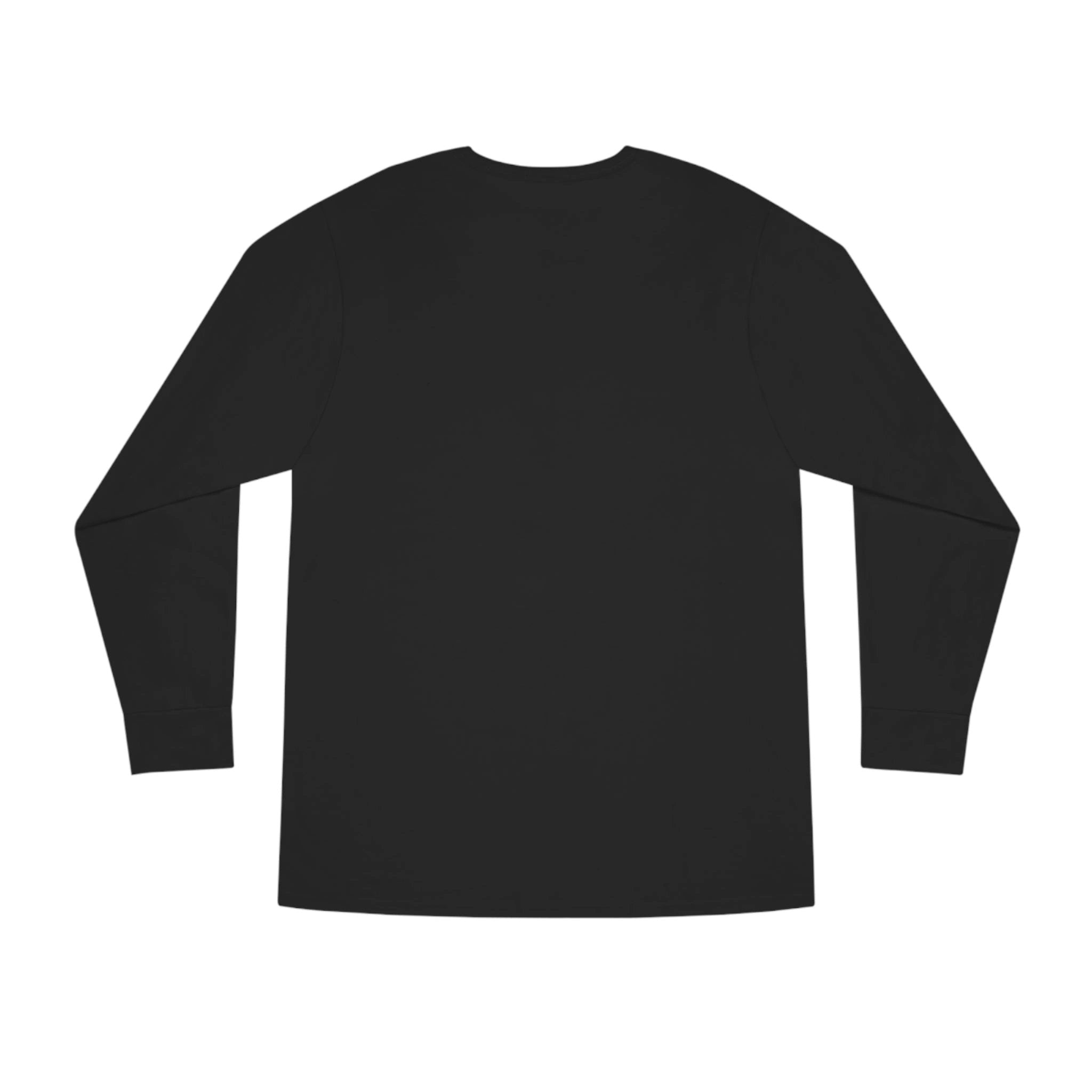 Long Sleeve t shirt | a black long - sleeved t - shirt on a white background