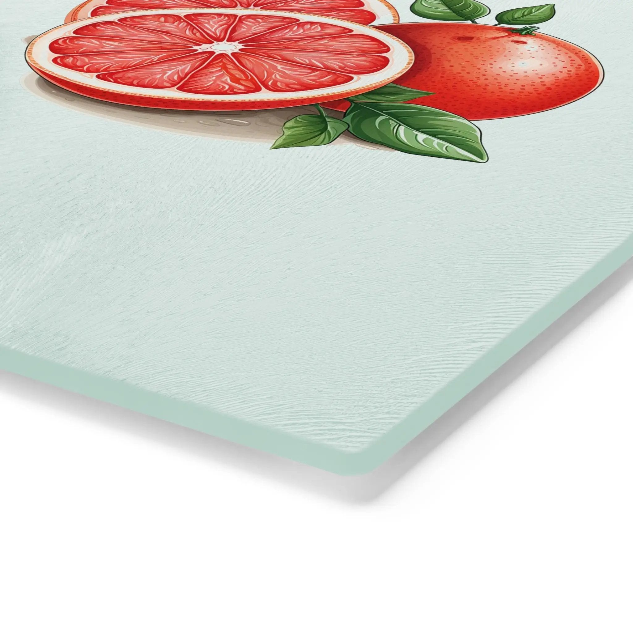 Cutting board | a painting of a grapefruit and a grapefruit