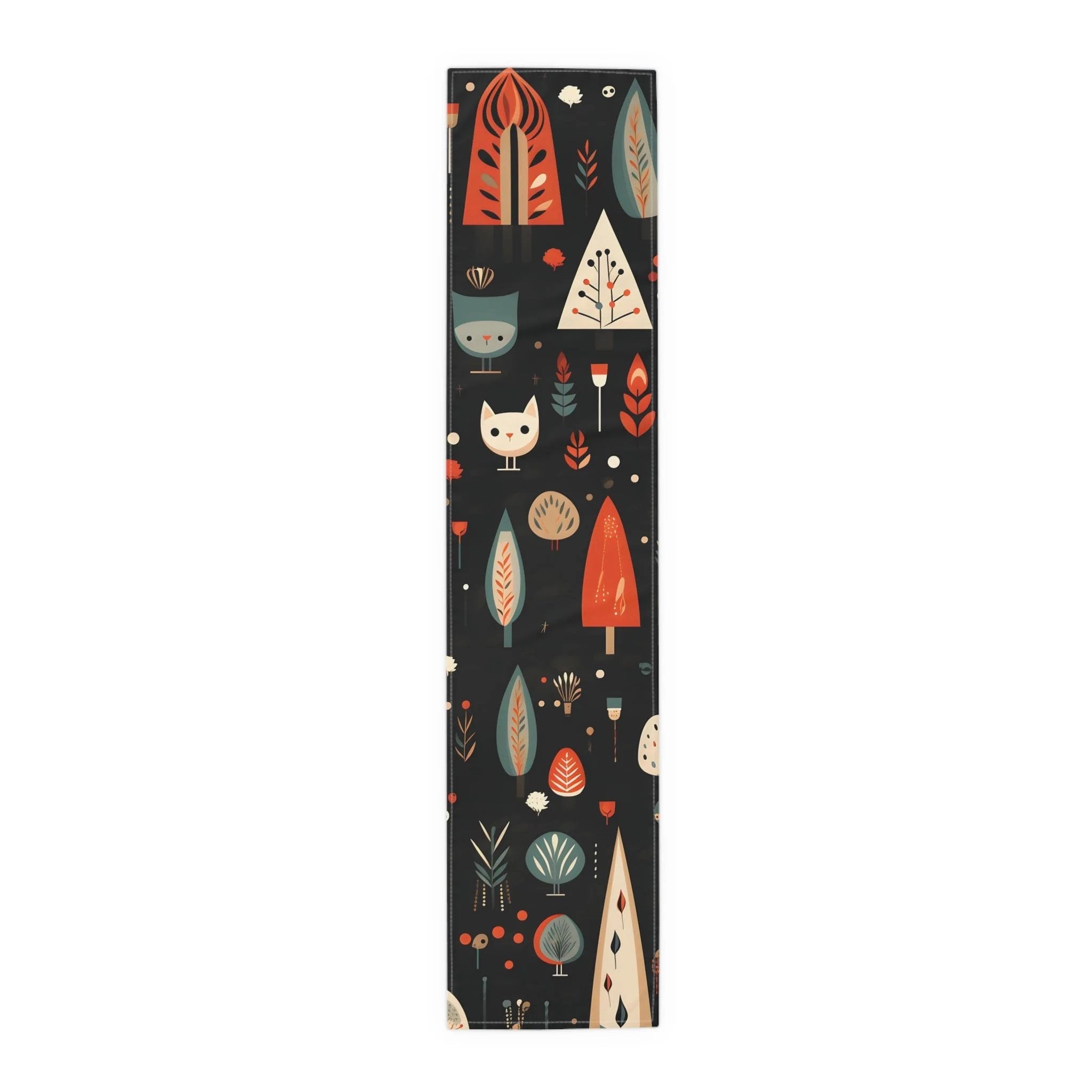 Table runner | a bookmark with a pattern of trees and animals