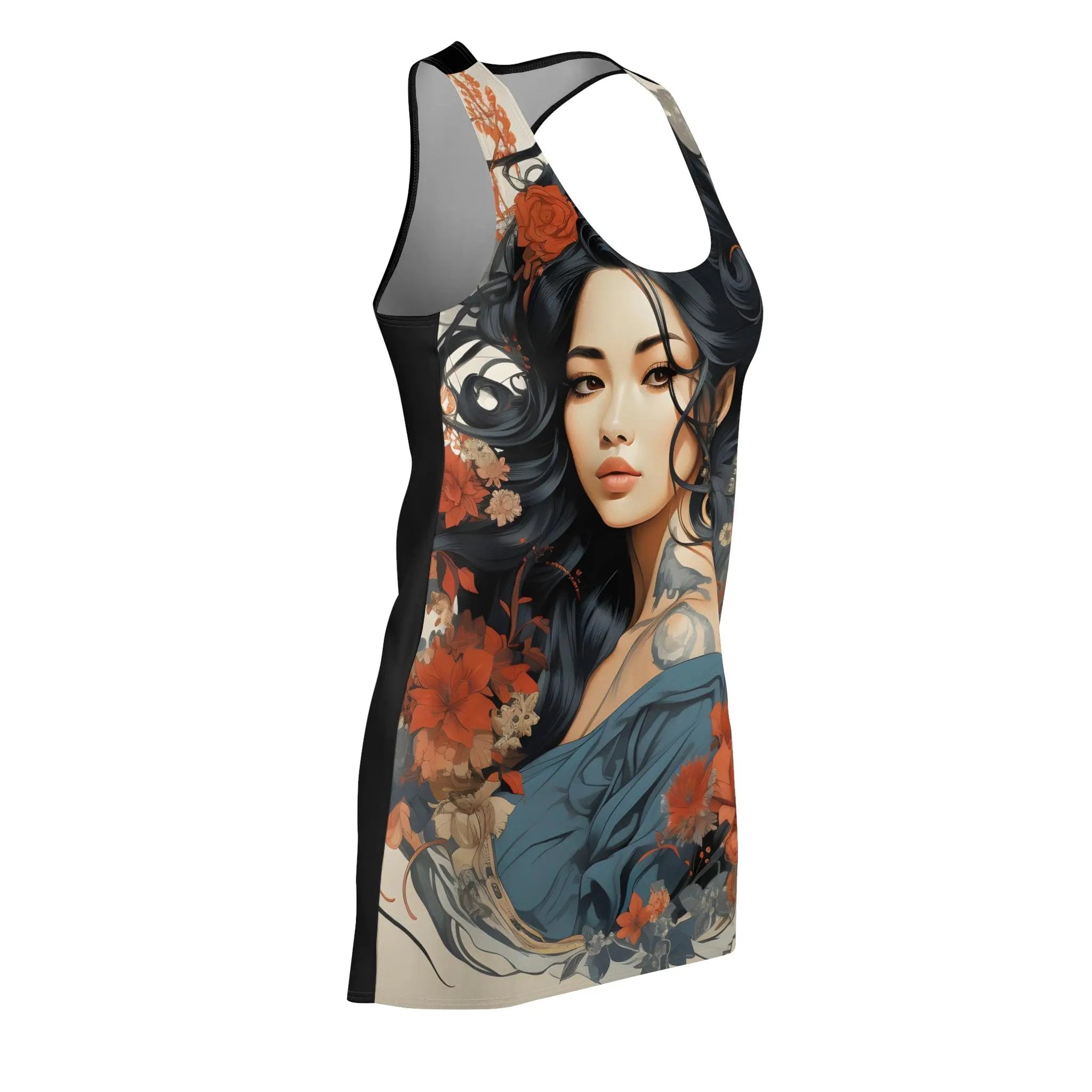 Woman summer dress | a women's tank top with a picture of a woman