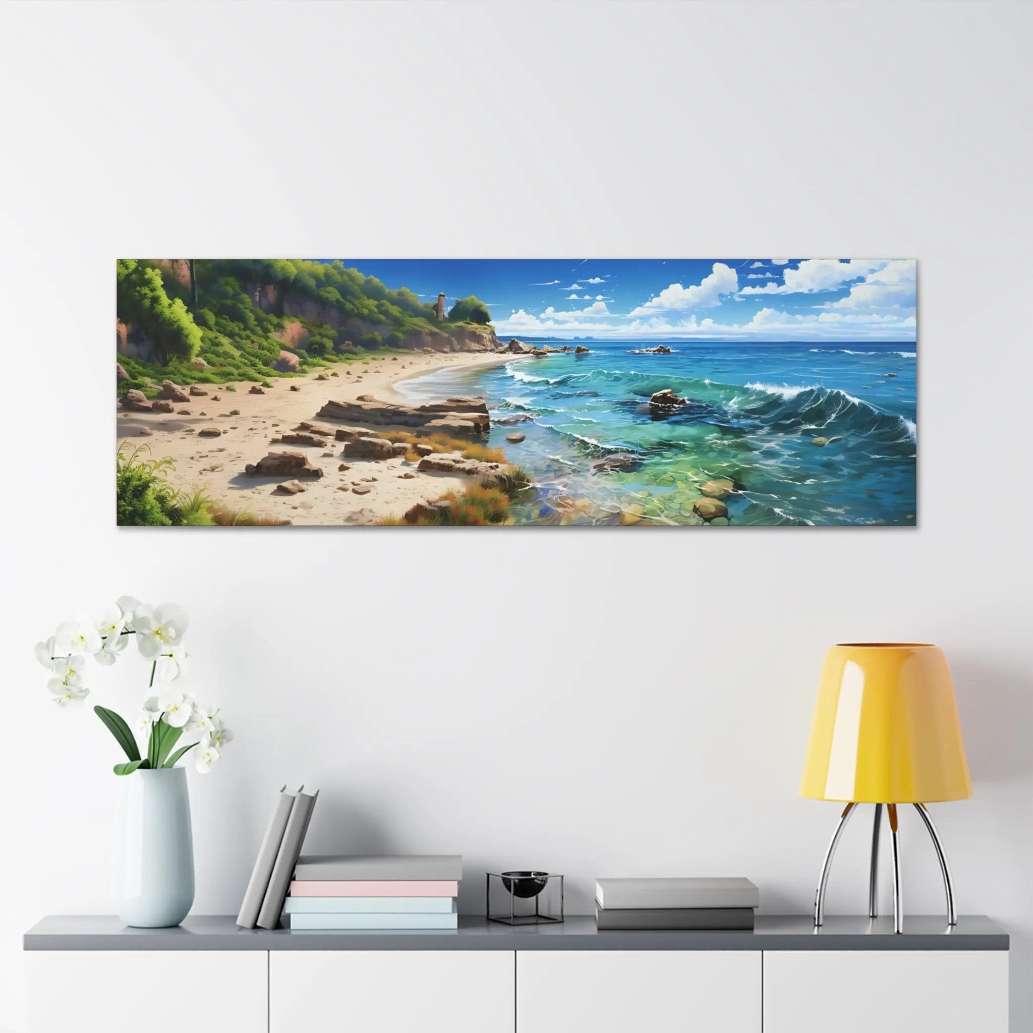 Canvas Gallery Wraps | Beach Seaside Landscape | Home Decor