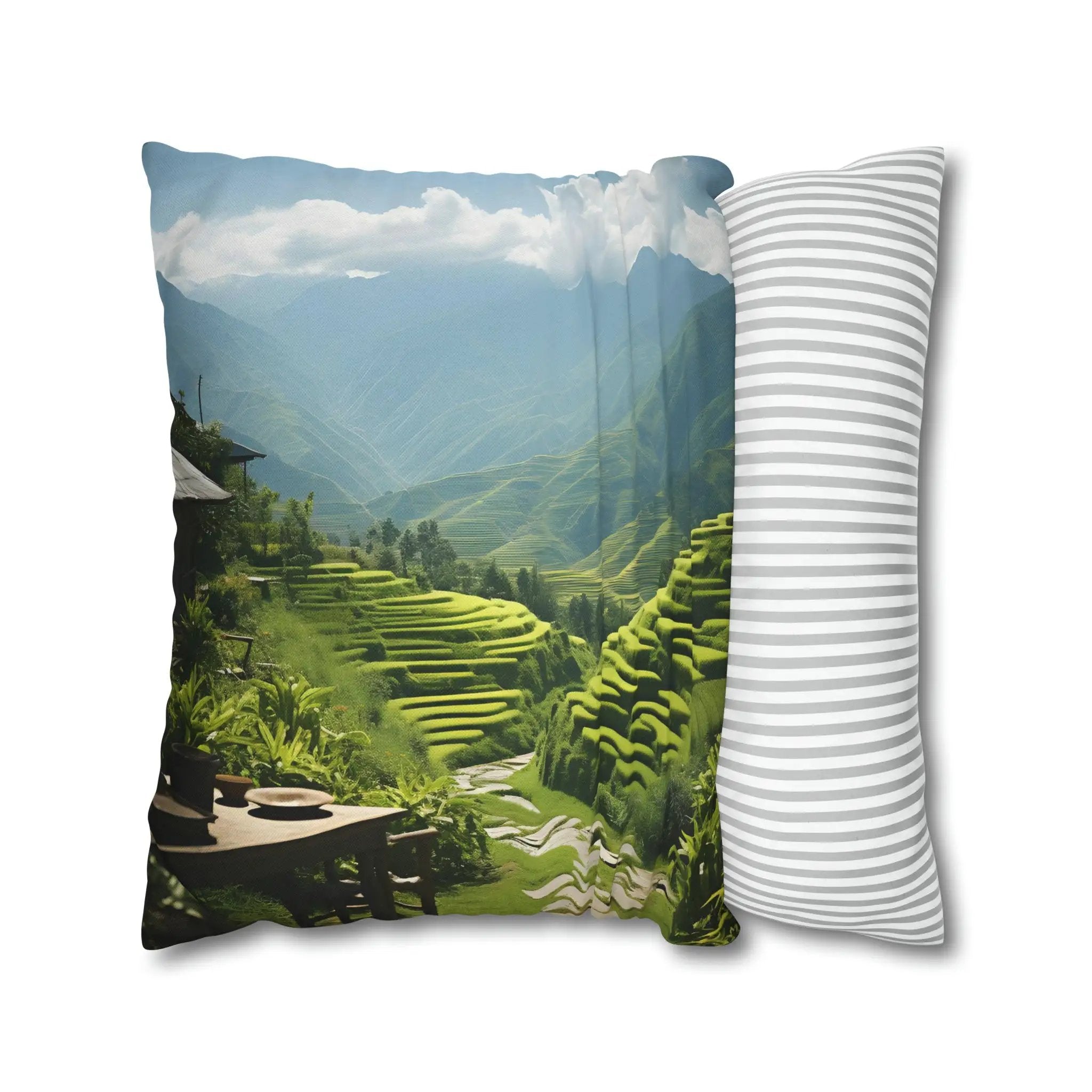 Pillow Covers | Rice field and Mountains for Nature Lovers