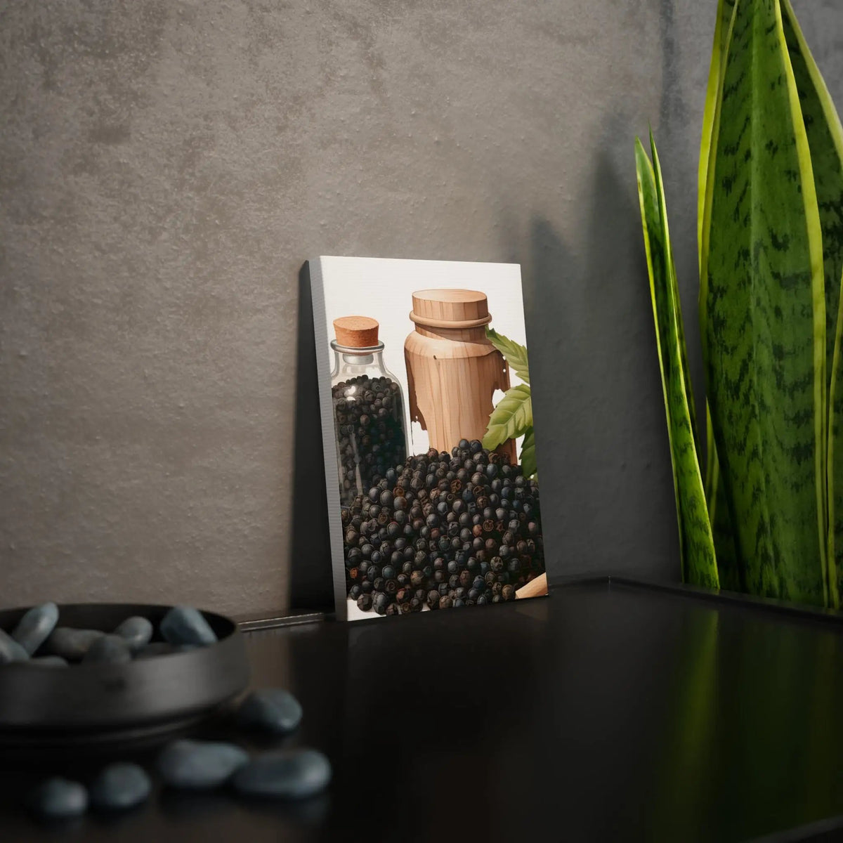 Canvas Gallery Wraps | a picture of a picture of a jar of black beans