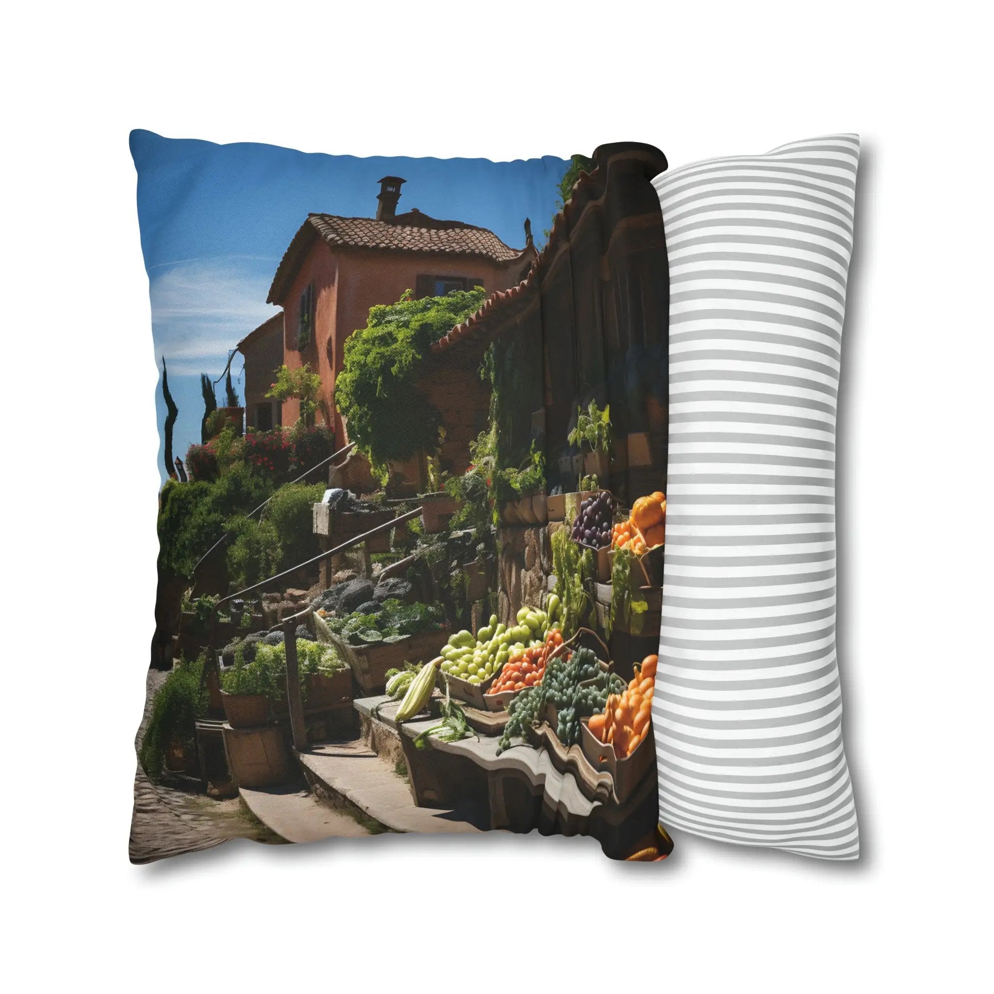 Pillow Sham | The Wonders of Provence | Paved Streets and Traditional Markets