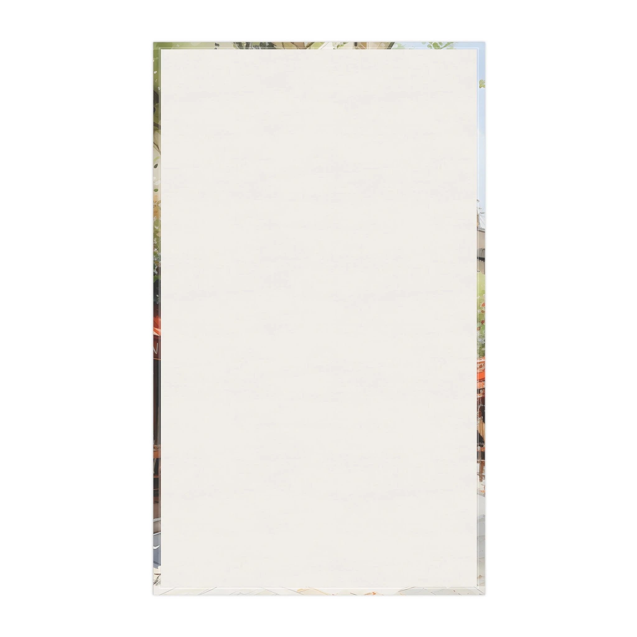 Kitchen Towel | a white sheet of paper on a white background