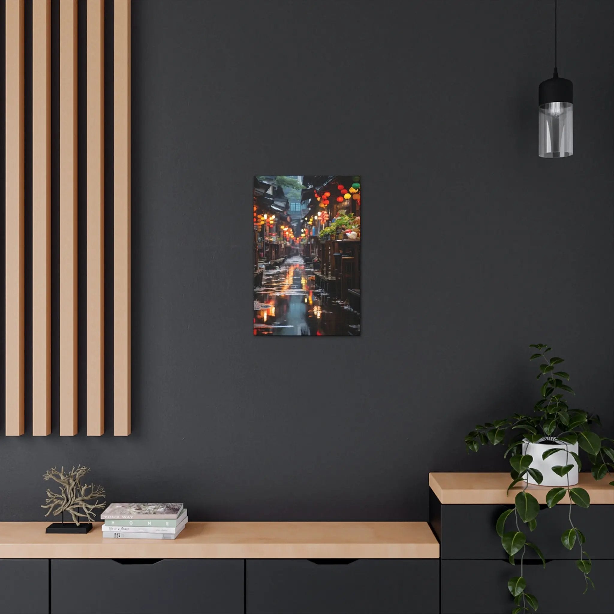 Canvas Gallery Wraps | a picture of a city street at night