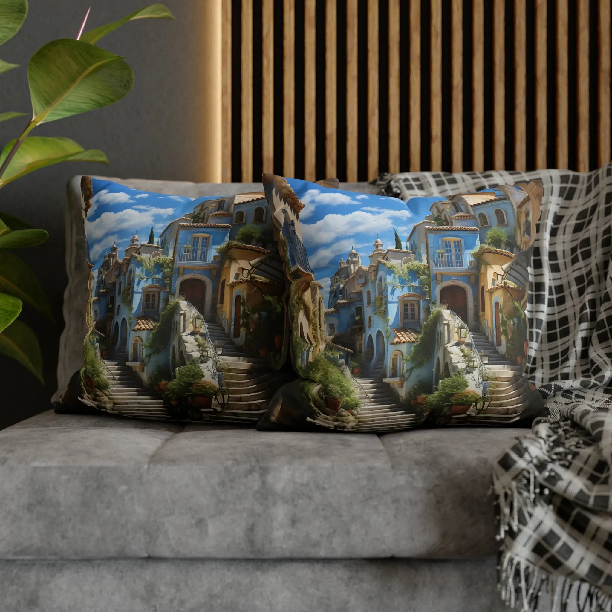 Pillow Sham | The Enchanting Streets of Provence | Sunshine Corner in Your Home | Pastel Flower Pillow Case