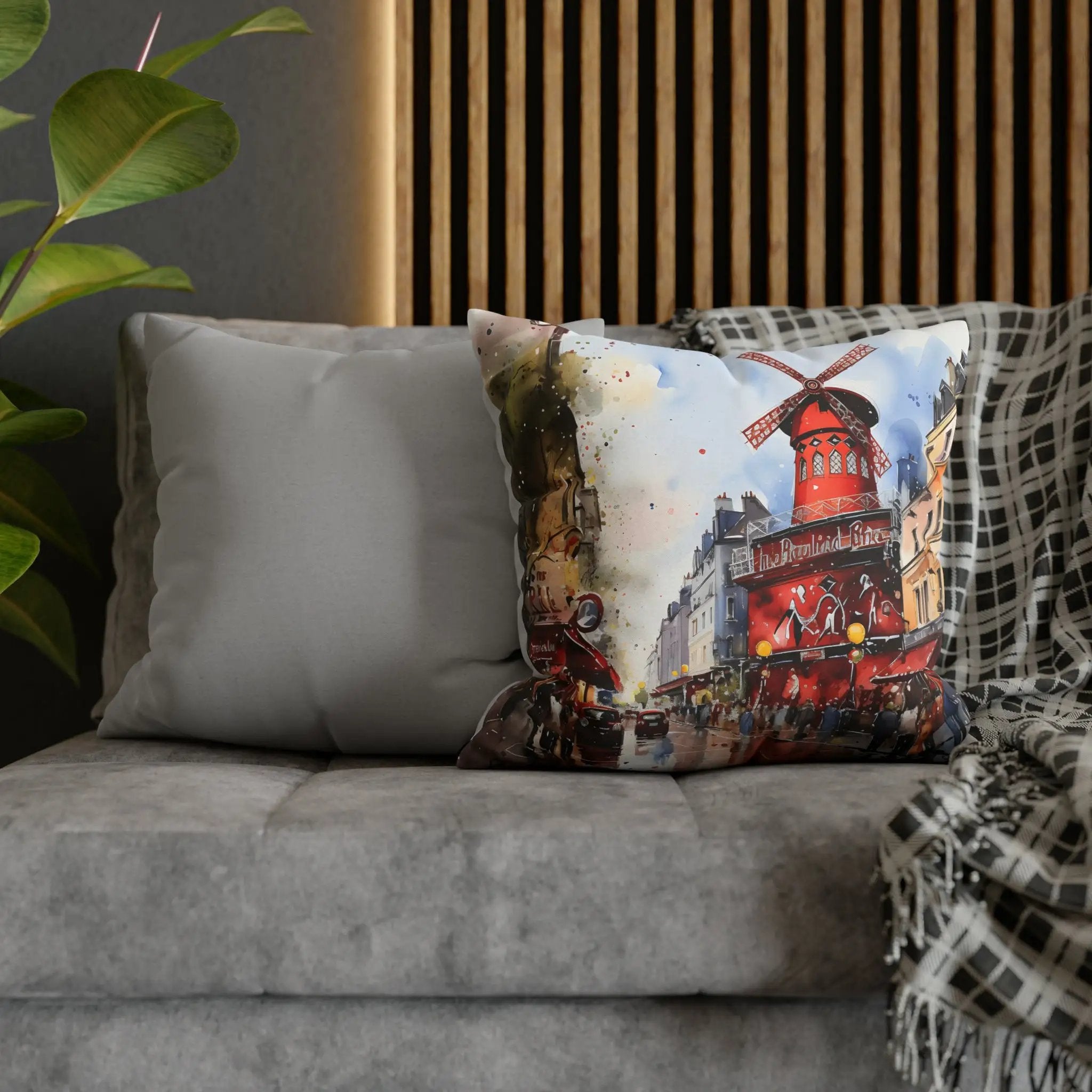 pillow cover | a couch with a decorative pillow on top of it