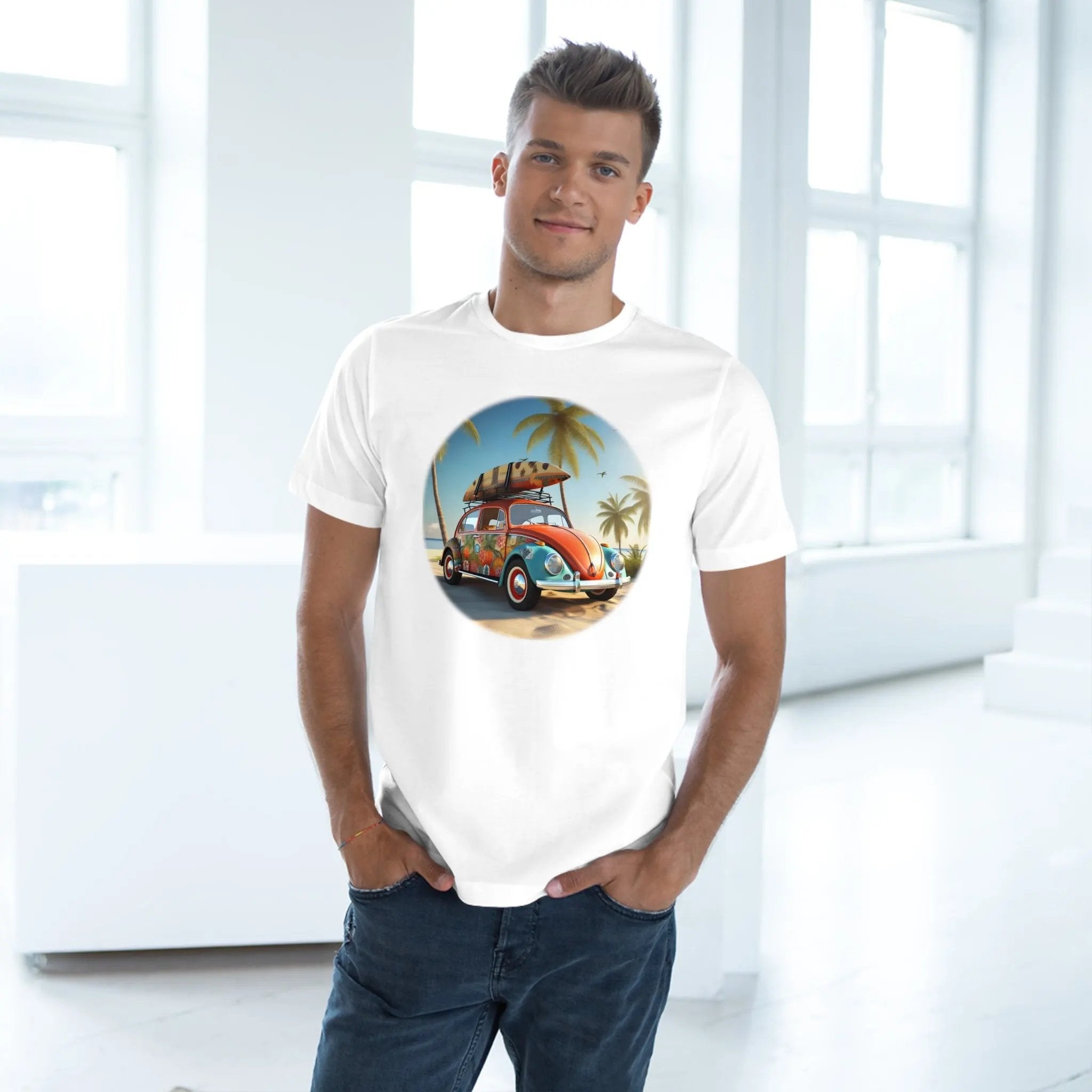 graphic men shirt | a man standing in front of a white wall wearing a t - shirt with a