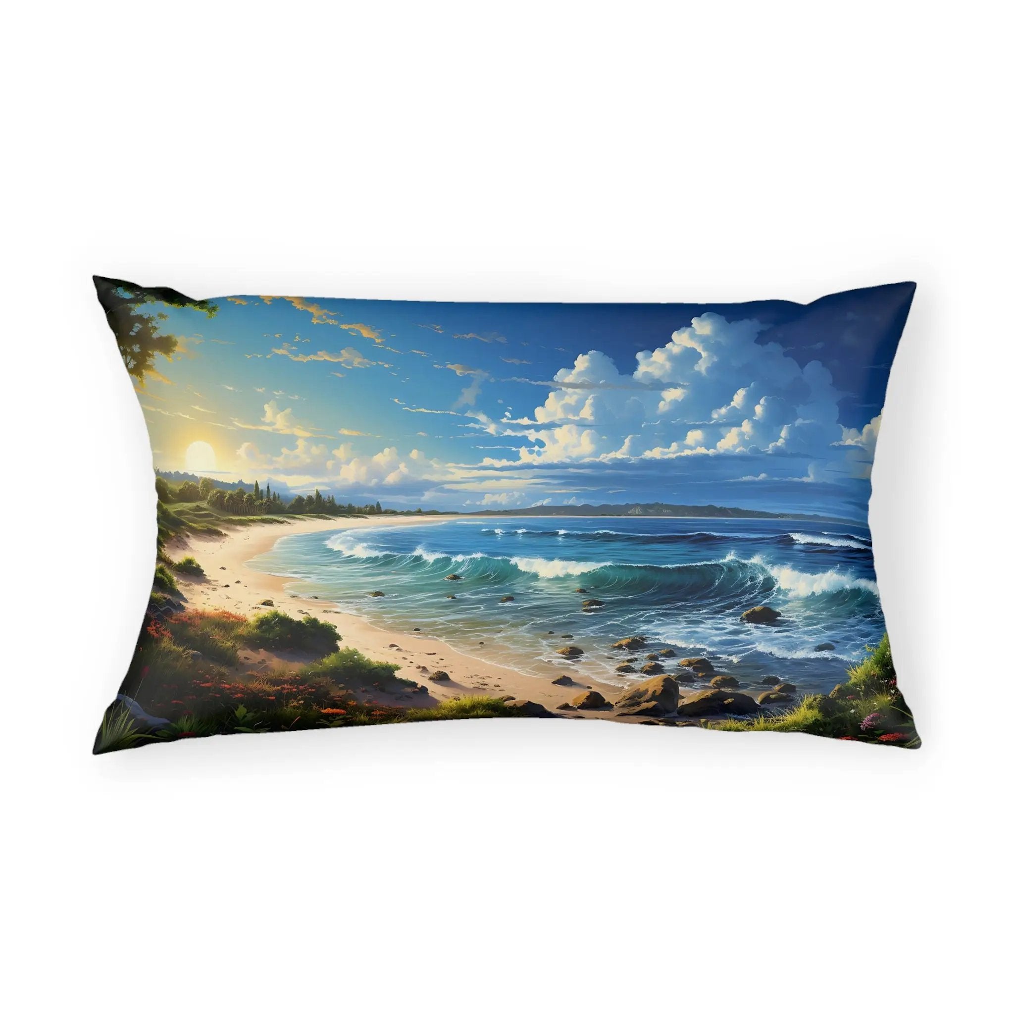 Pillow Sham | Sea Beach Landscape | Avatar Style | Cushion Cover | Pillowcase | Pillow Slip | Pillow Cover