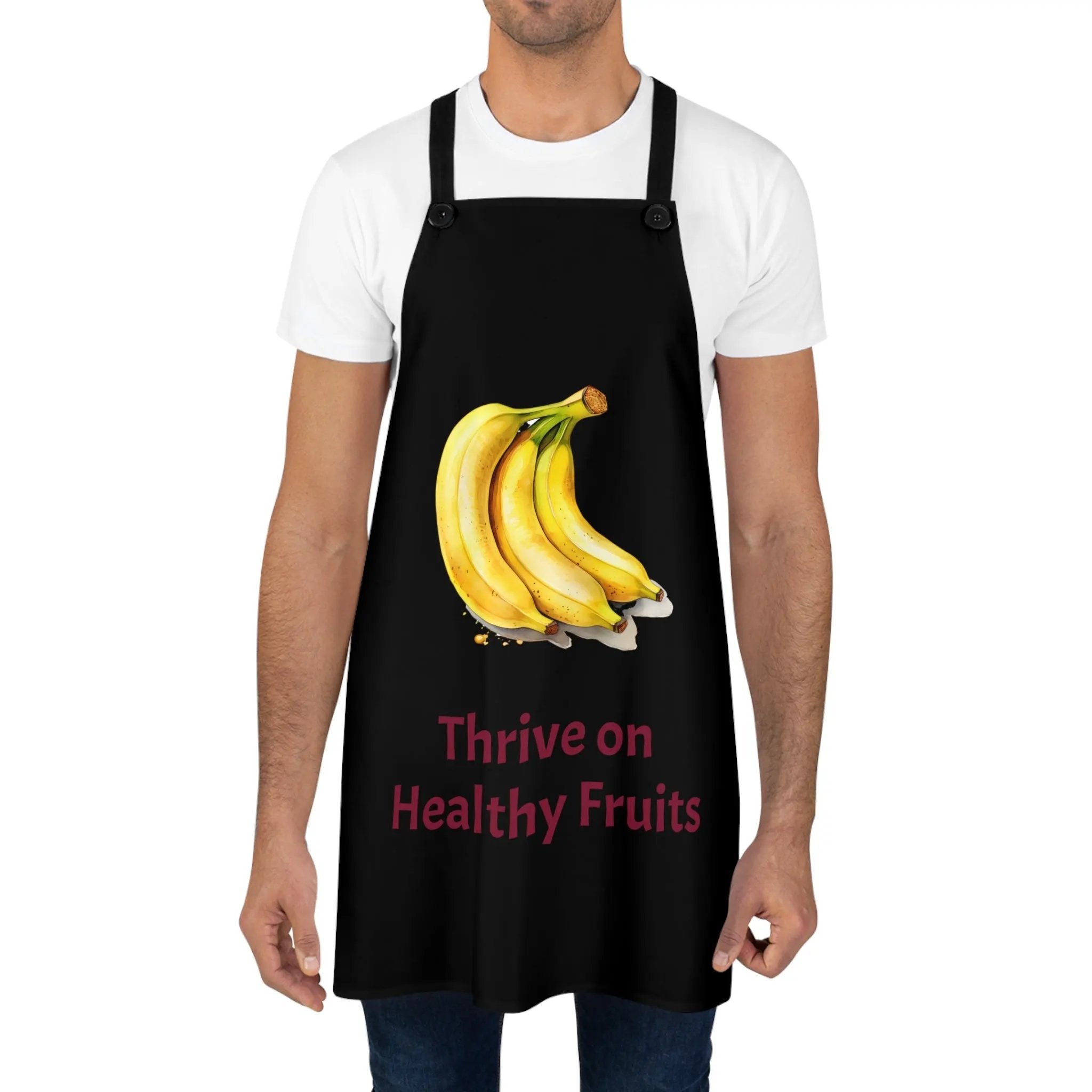 Chef Apron | a man wearing an apron with bananas on it