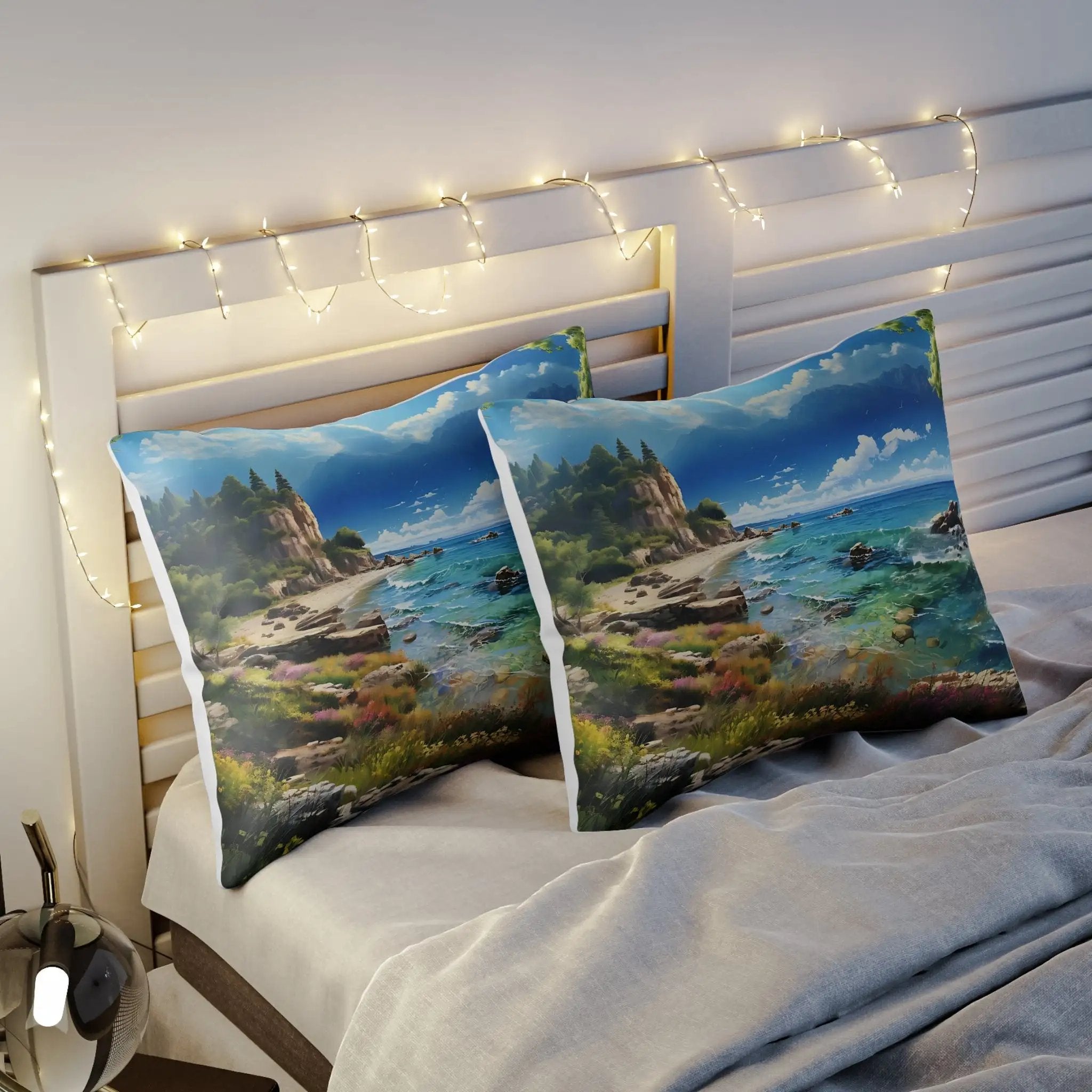 Pillow Sham | Sea Beach Landscape | Avatar Style | Cushion Cover | Pillowcase | Pillow Slip | Pillow Cover