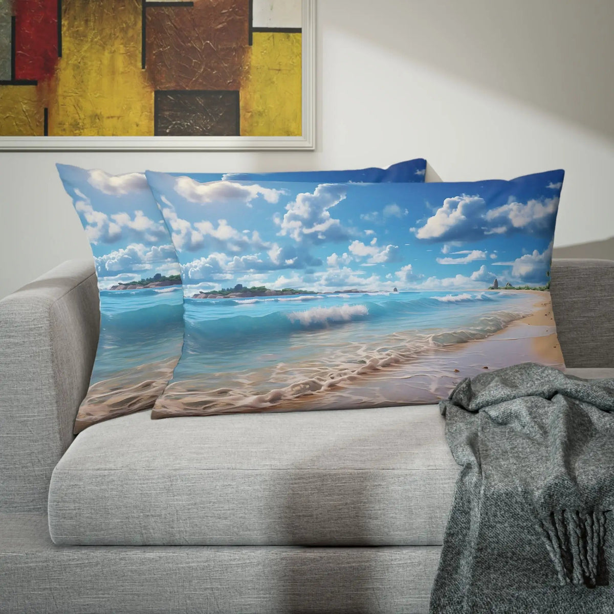 Pillow Sham | Sea Beach Landscape | Avatar Style | Cushion Cover | Pillowcase | Pillow Slip | Pillow Cover