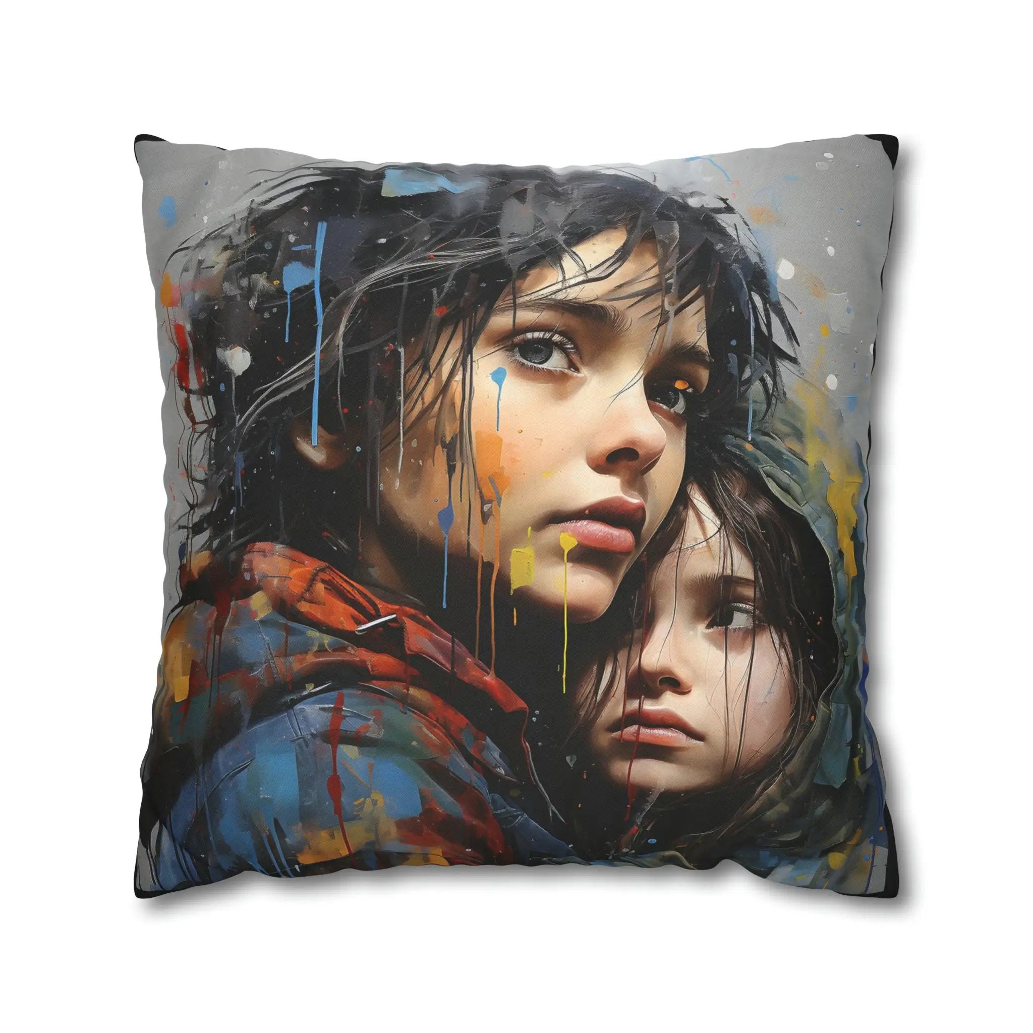 Pillow Covers | Vibrant Faces | Square Pillow Case