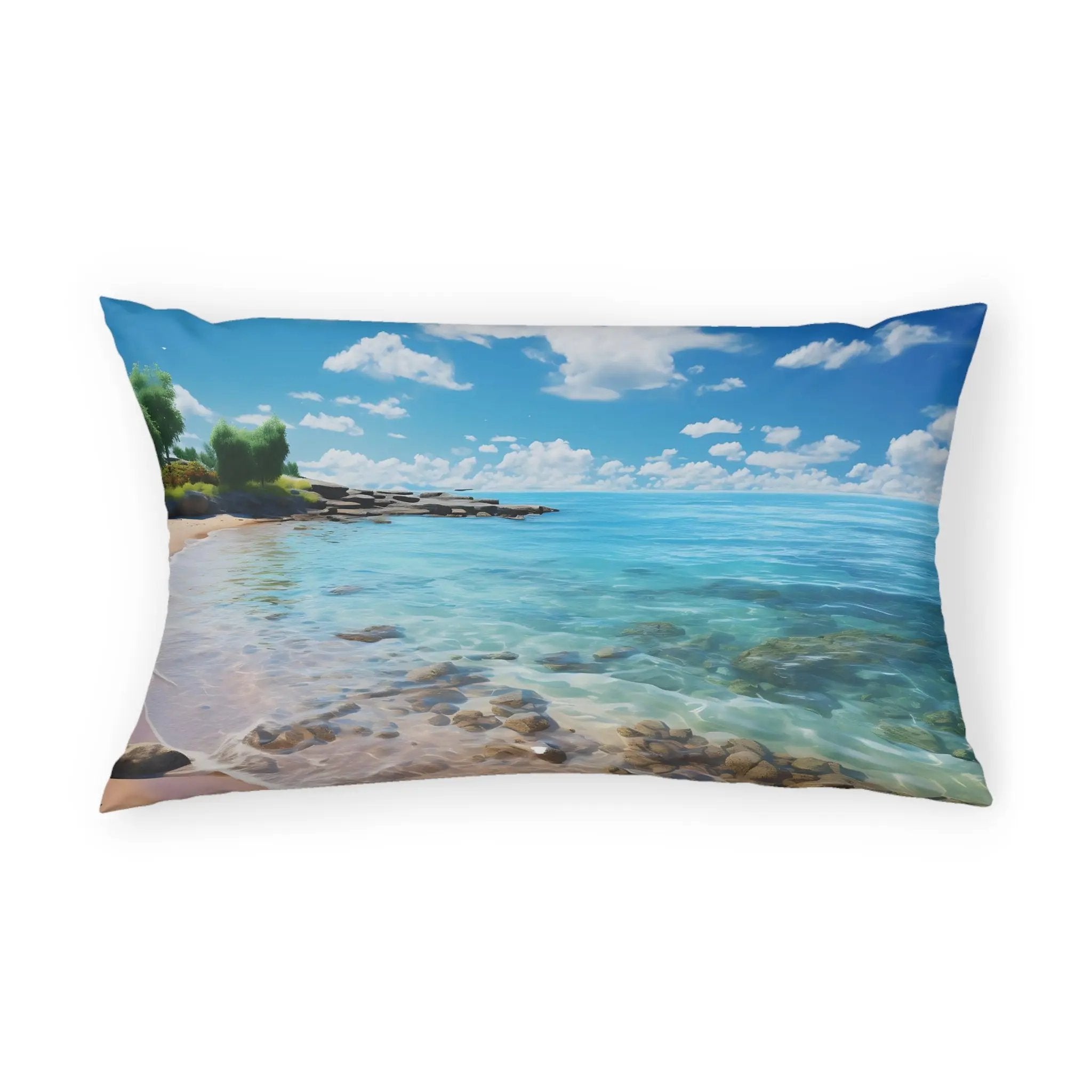 Pillow Sham | Sea Beach Landscape | Avatar Style | Cushion Cover | Pillowcase | Pillow Slip | Pillow Cover