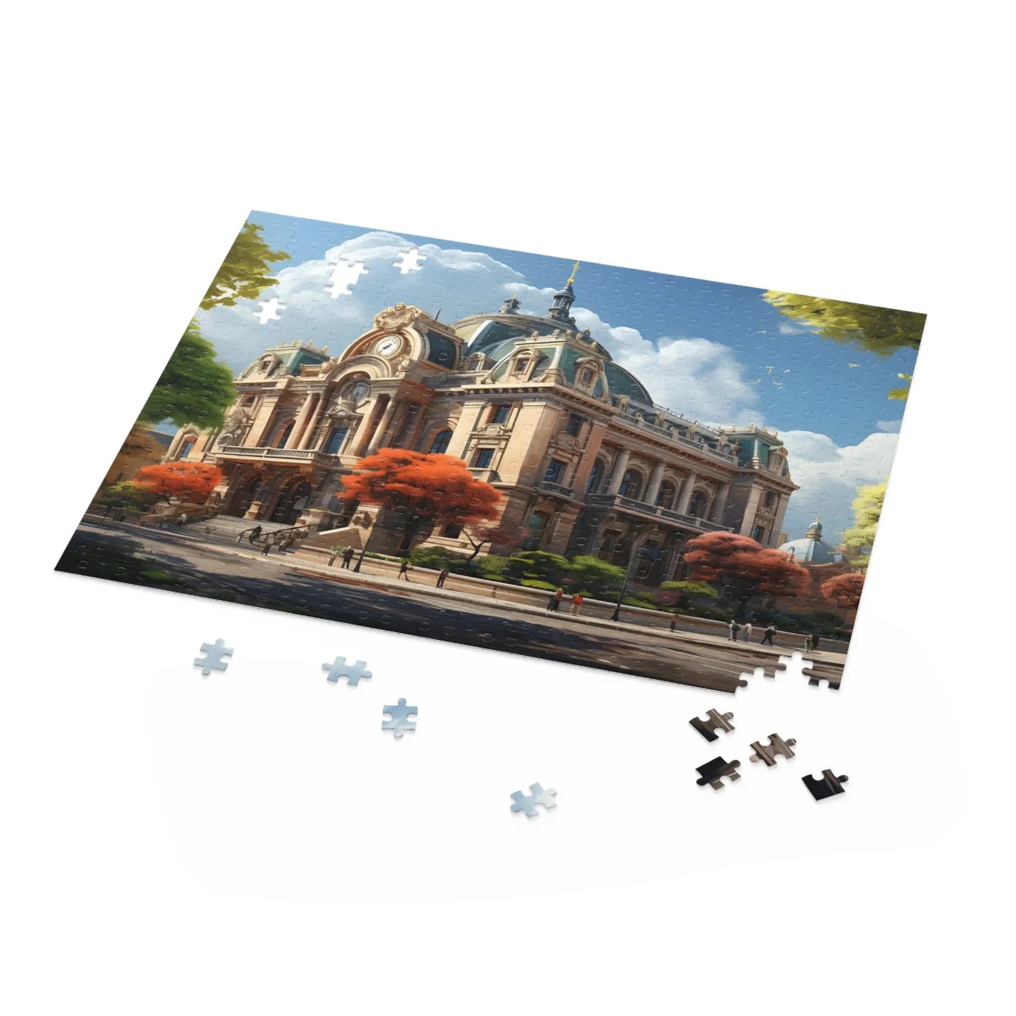 Jigsaw Puzzle | a puzzle piece with a picture of a building