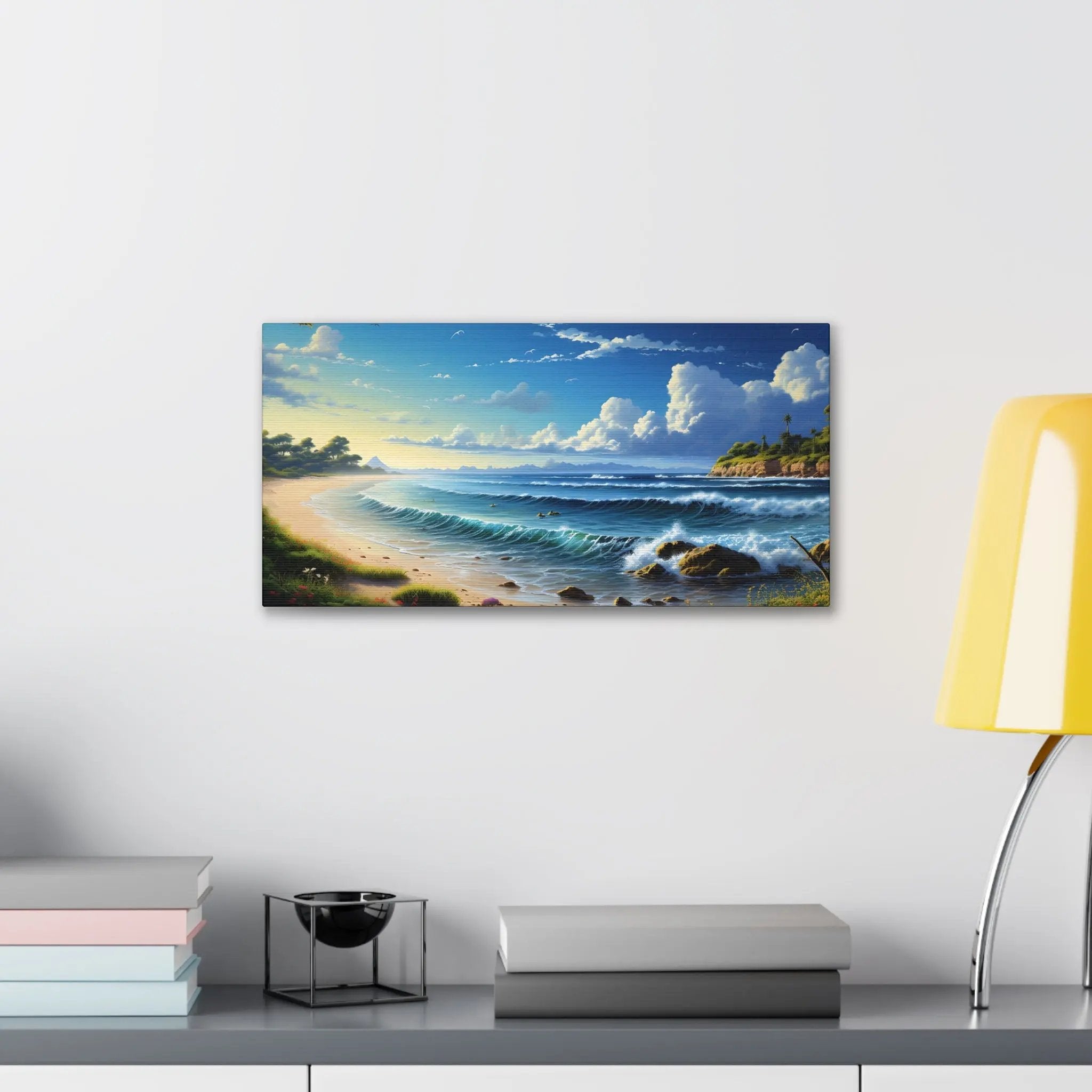 Canvas Gallery Wraps | Beach Seaside Landscape | Home Decor