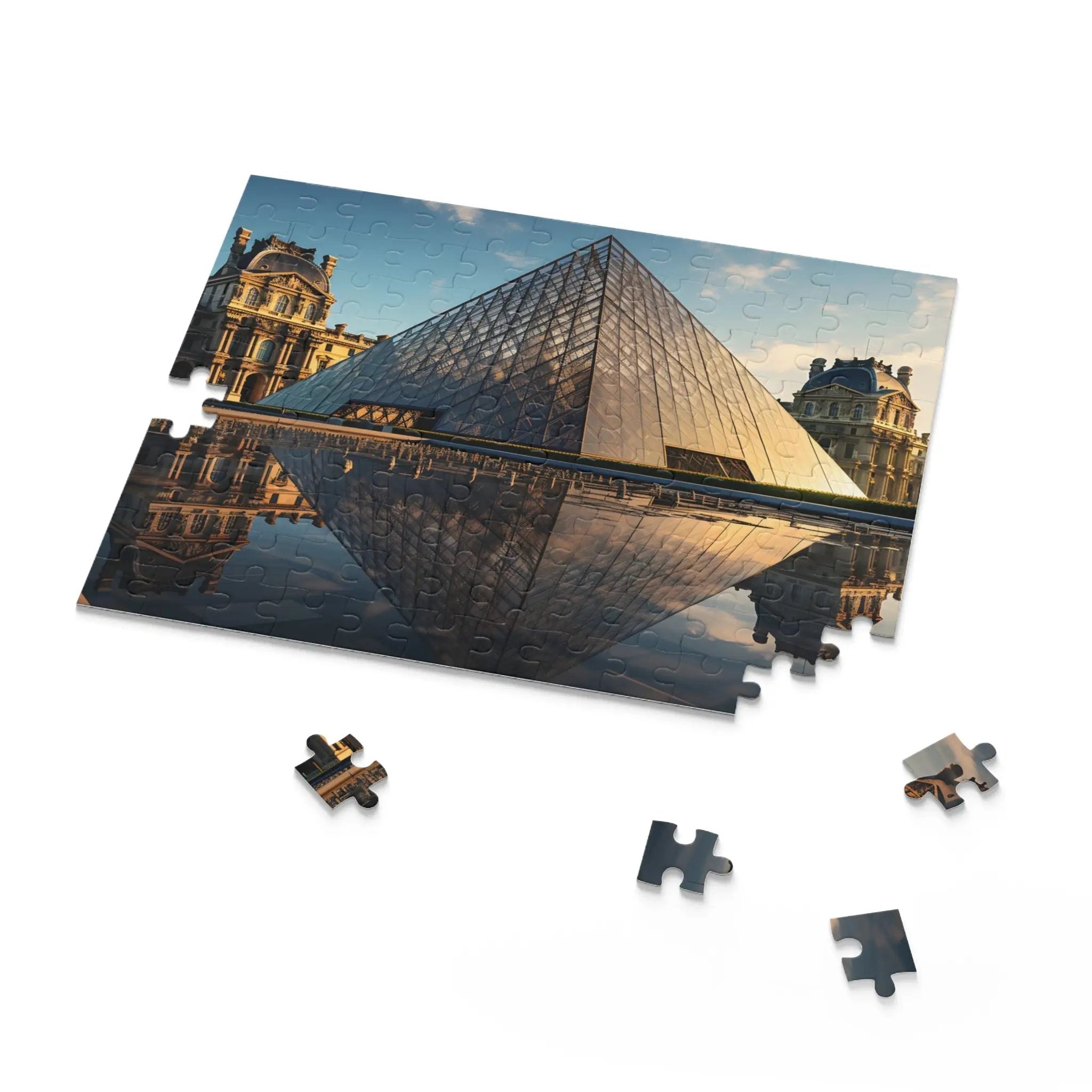 Jigsaw Puzzle | a piece of puzzle with a picture of a pyramid