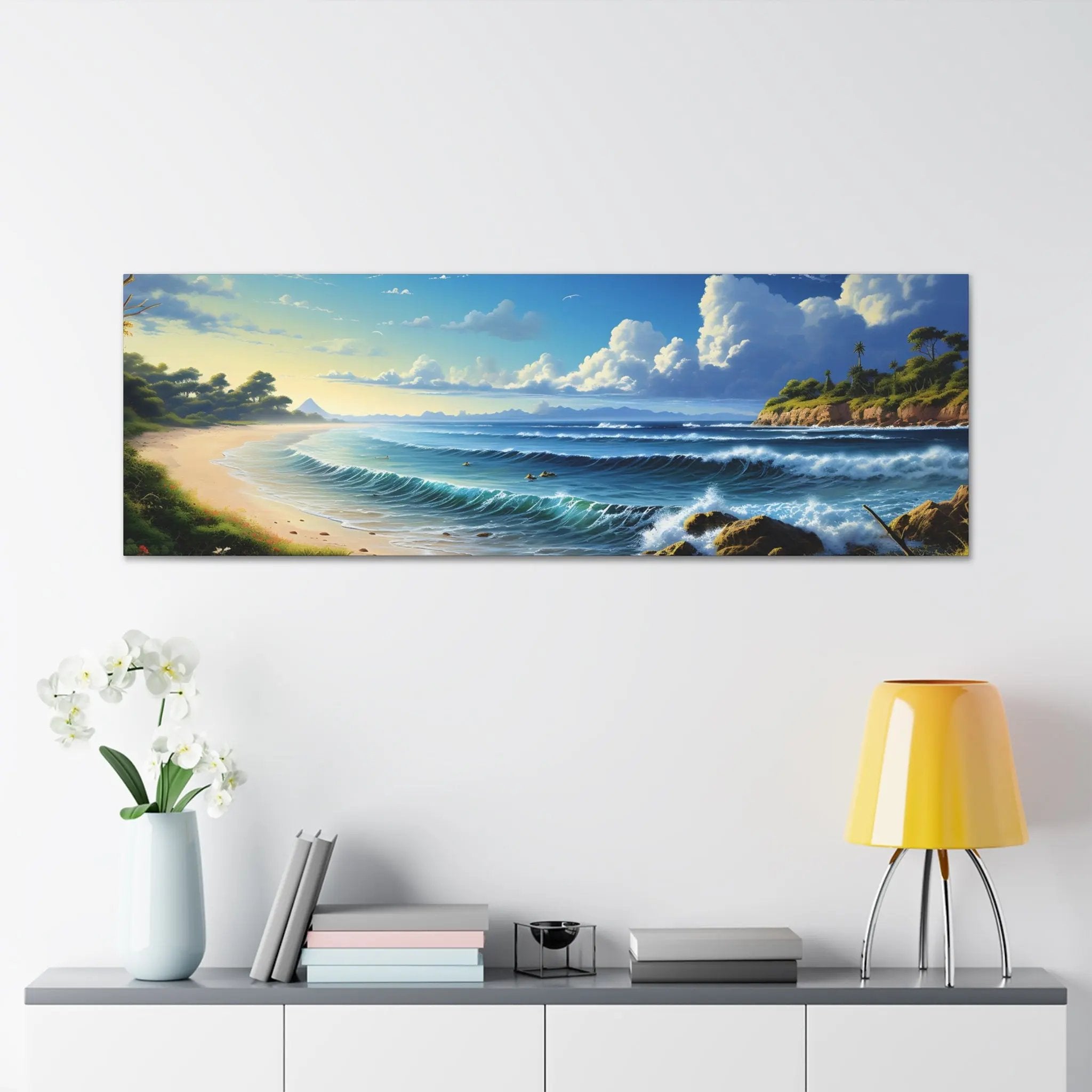 Canvas Gallery Wraps | Beach Seaside Landscape | Home Decor