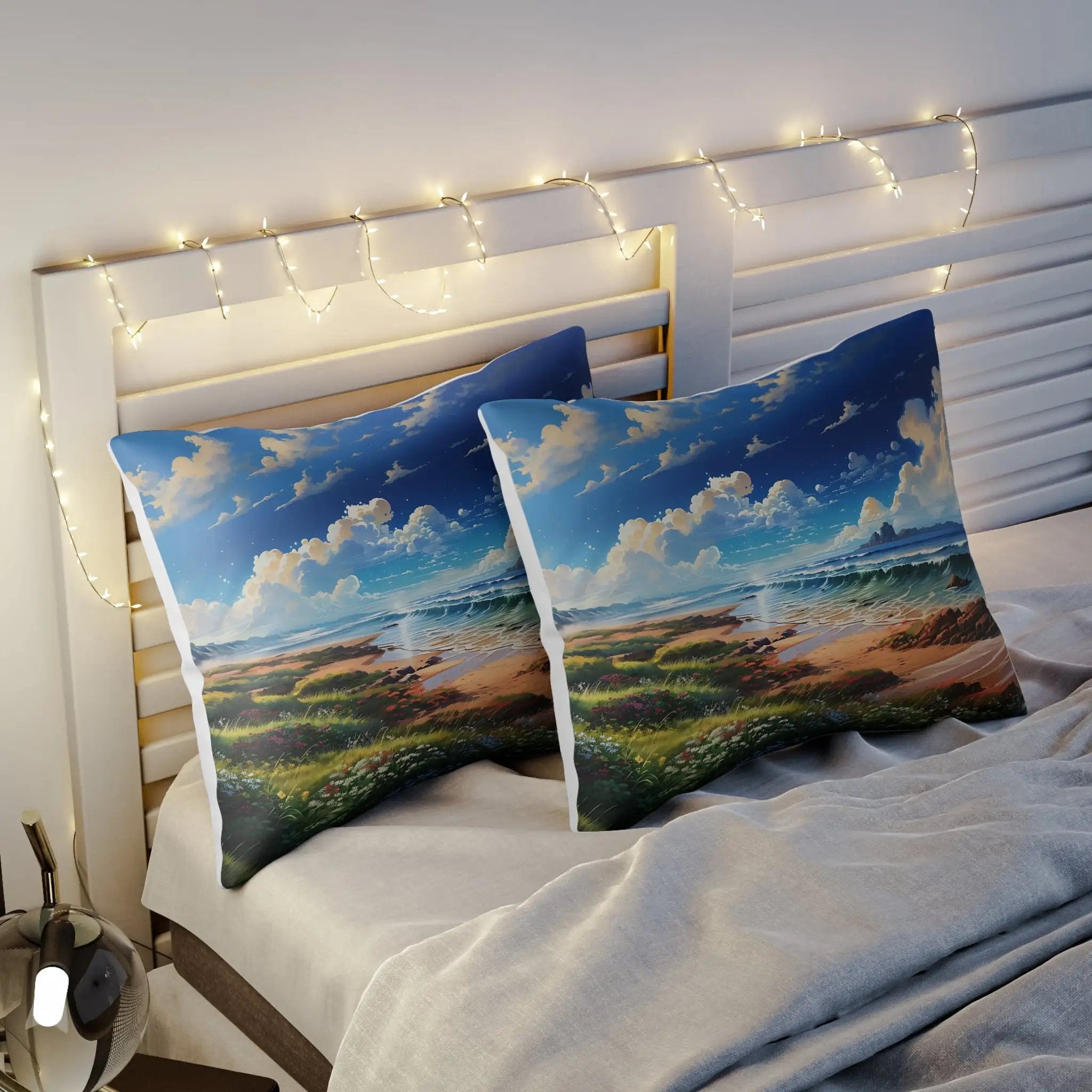 Pillow Sham | Sea Beach Landscape | Avatar Style | Cushion Cover | Pillowcase | Pillow Slip | Pillow Cover