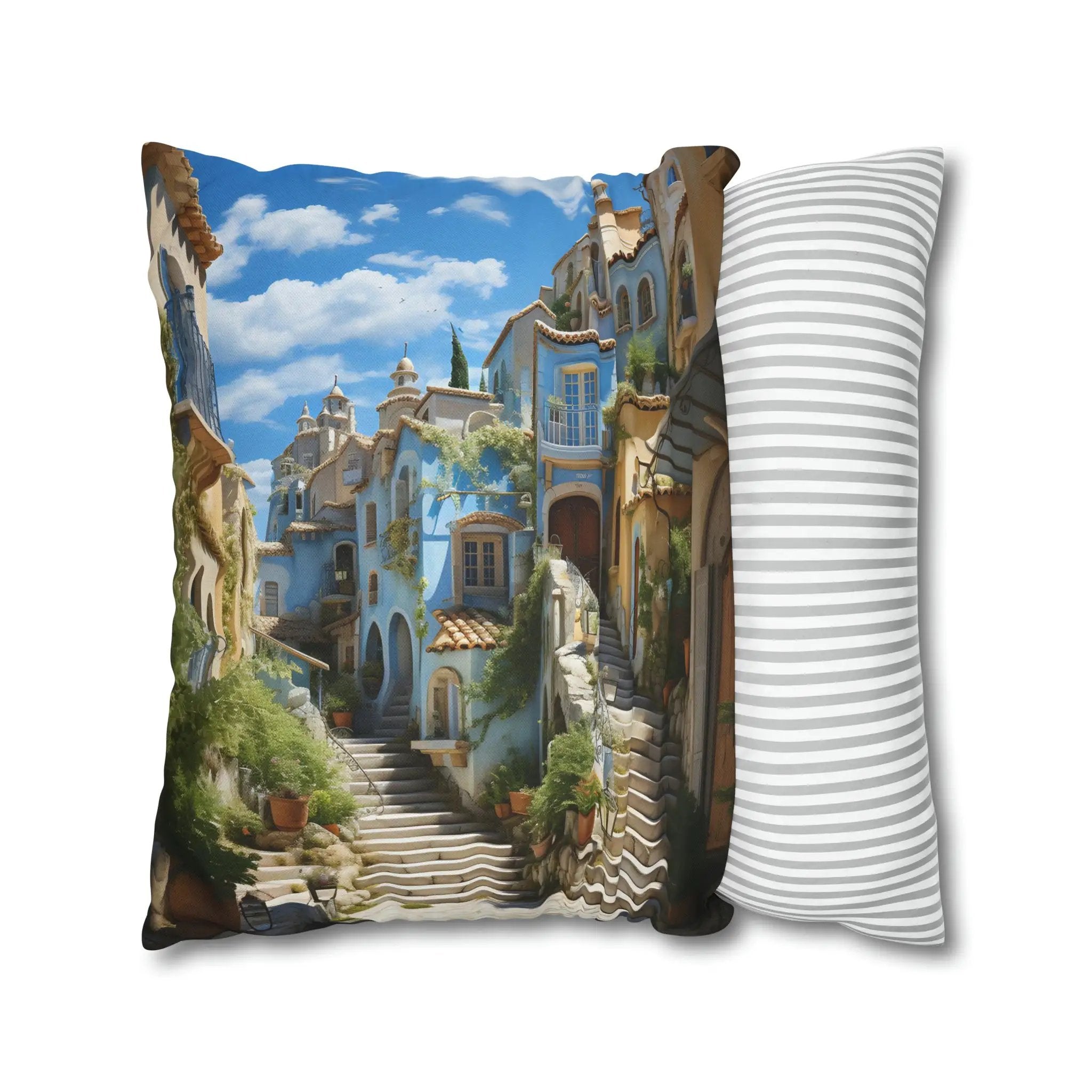 Pillow Sham | The Enchanting Streets of Provence | Sunshine Corner in Your Home | Pastel Flower Pillow Case