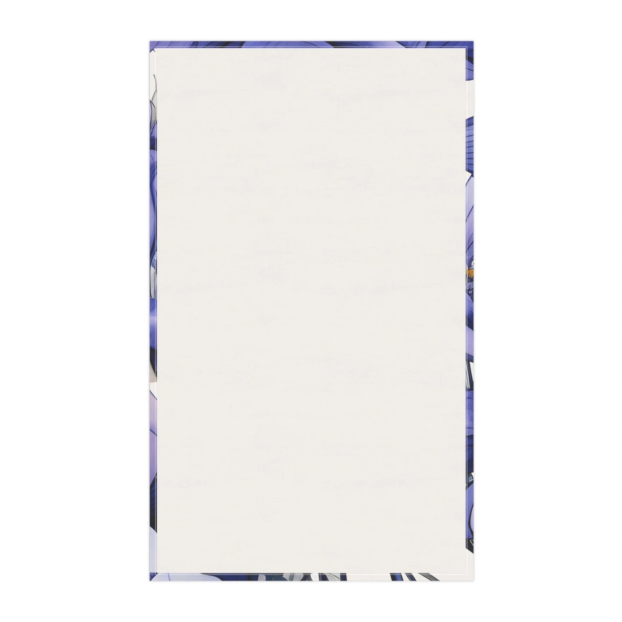 Kitchen Towel | a white sheet of paper with a blue border