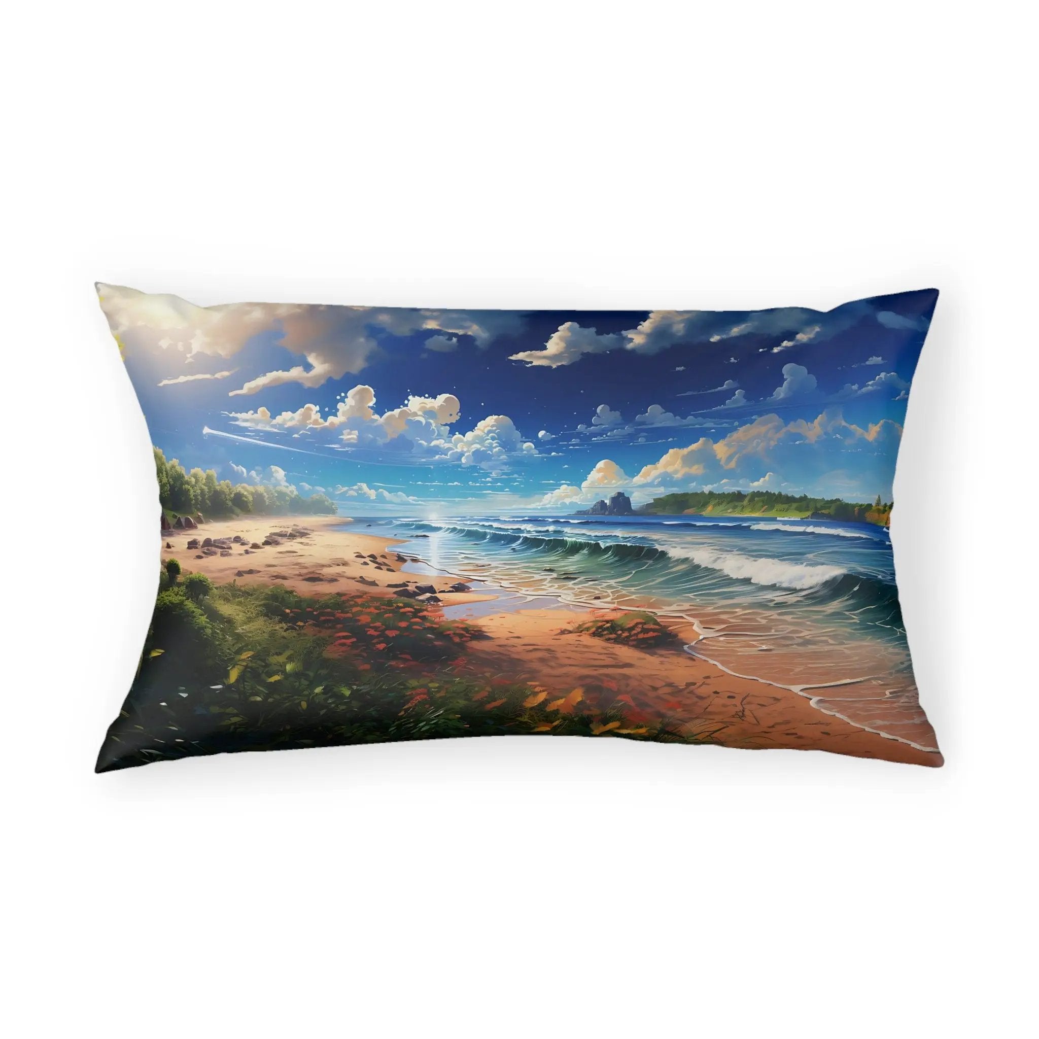 Pillow Sham | Sea Beach Landscape | Avatar Style | Cushion Cover | Pillowcase | Pillow Slip | Pillow Cover