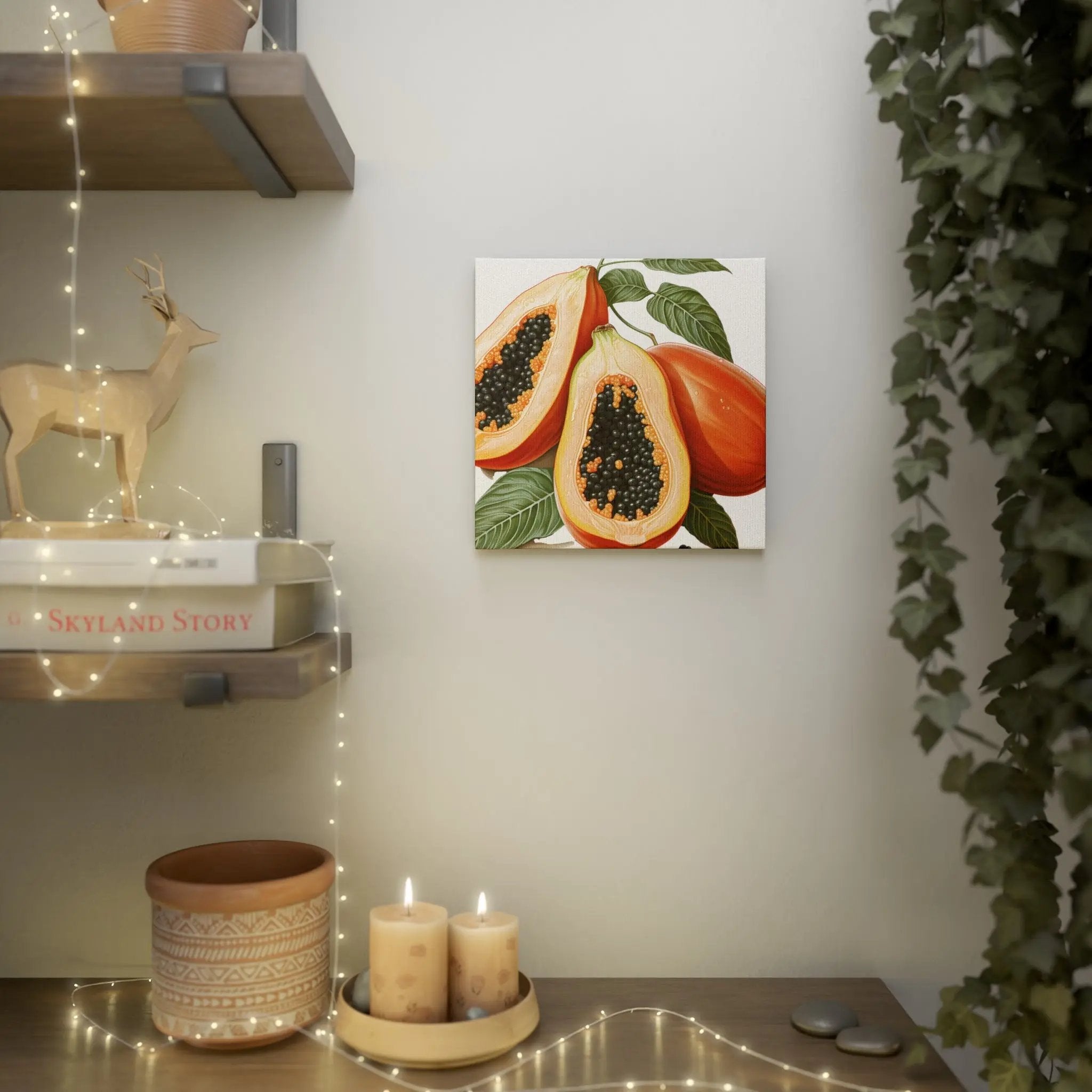 Canvas Gallery Wraps | a picture of some fruit hanging on a wall