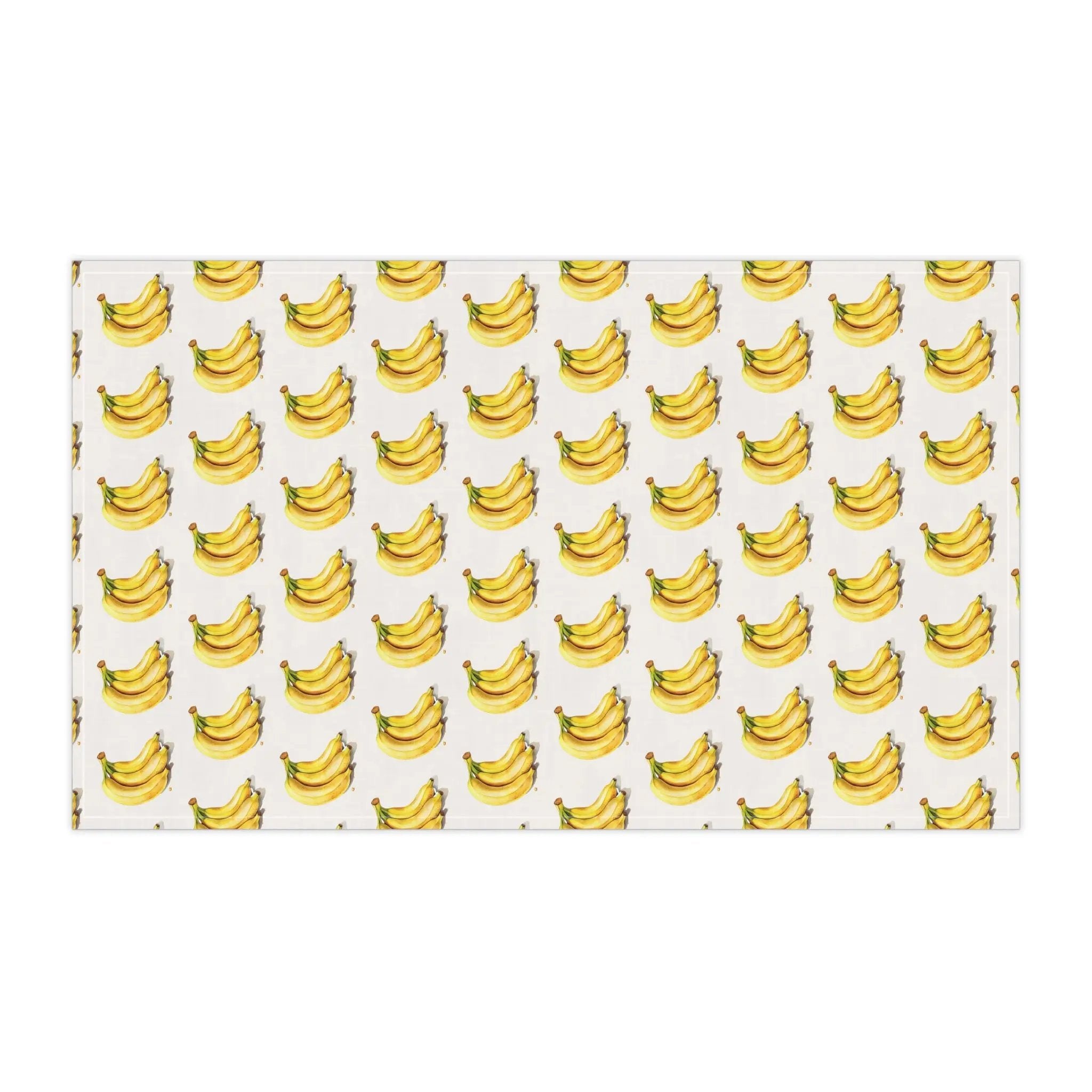 Kitchen Towel | a pattern of yellow bananas on a white background