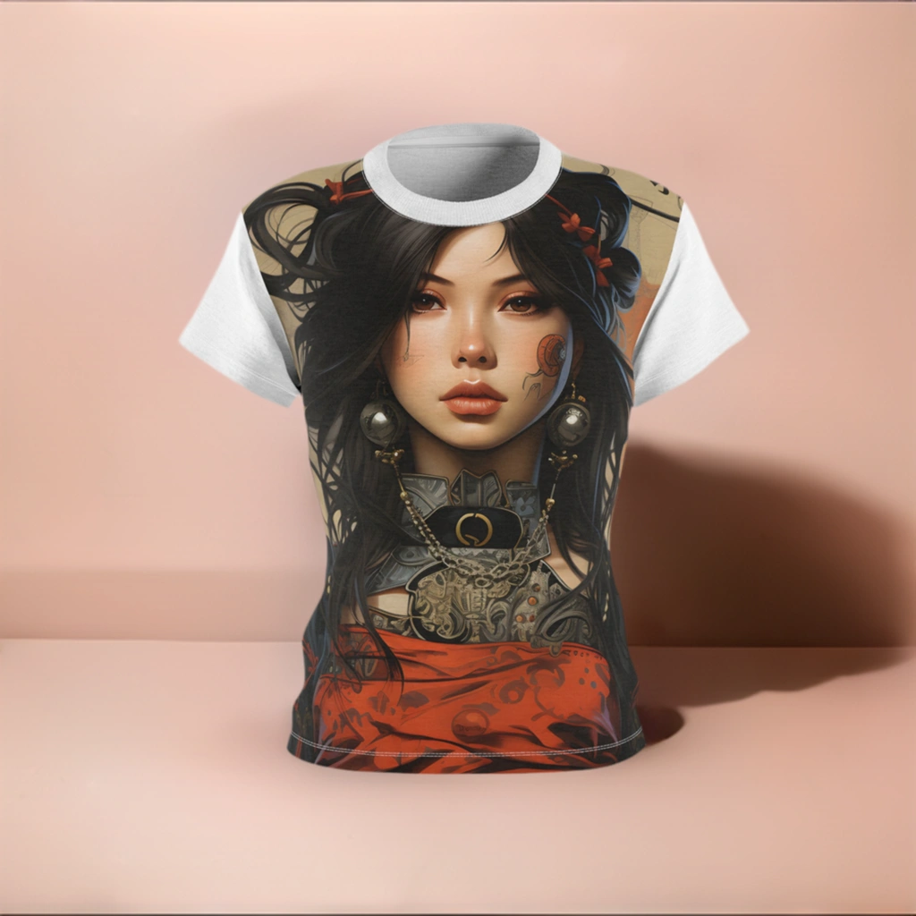 Women Tee | a t - shirt with a picture of a woman's face on it